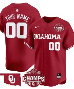 Oklahoma Sooners 2025 SEC Softball Conference Tournament Champions Patch Vapor Premier Limited Custom Jersey - All Stitched