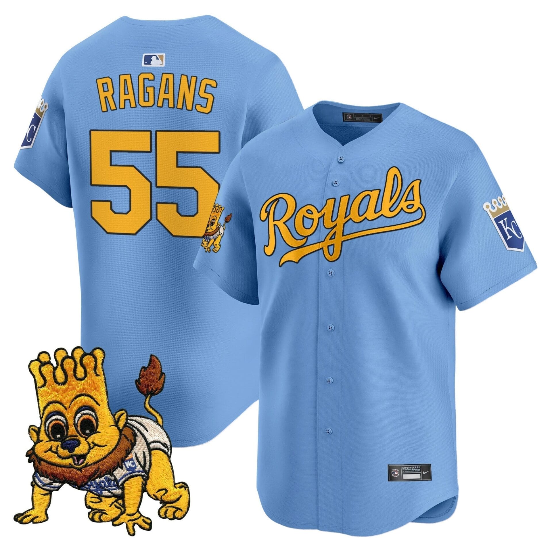 Kansas City Royals Sluggerrr Patch Vapor Premier Limited Jersey - All Stitched - Image 16