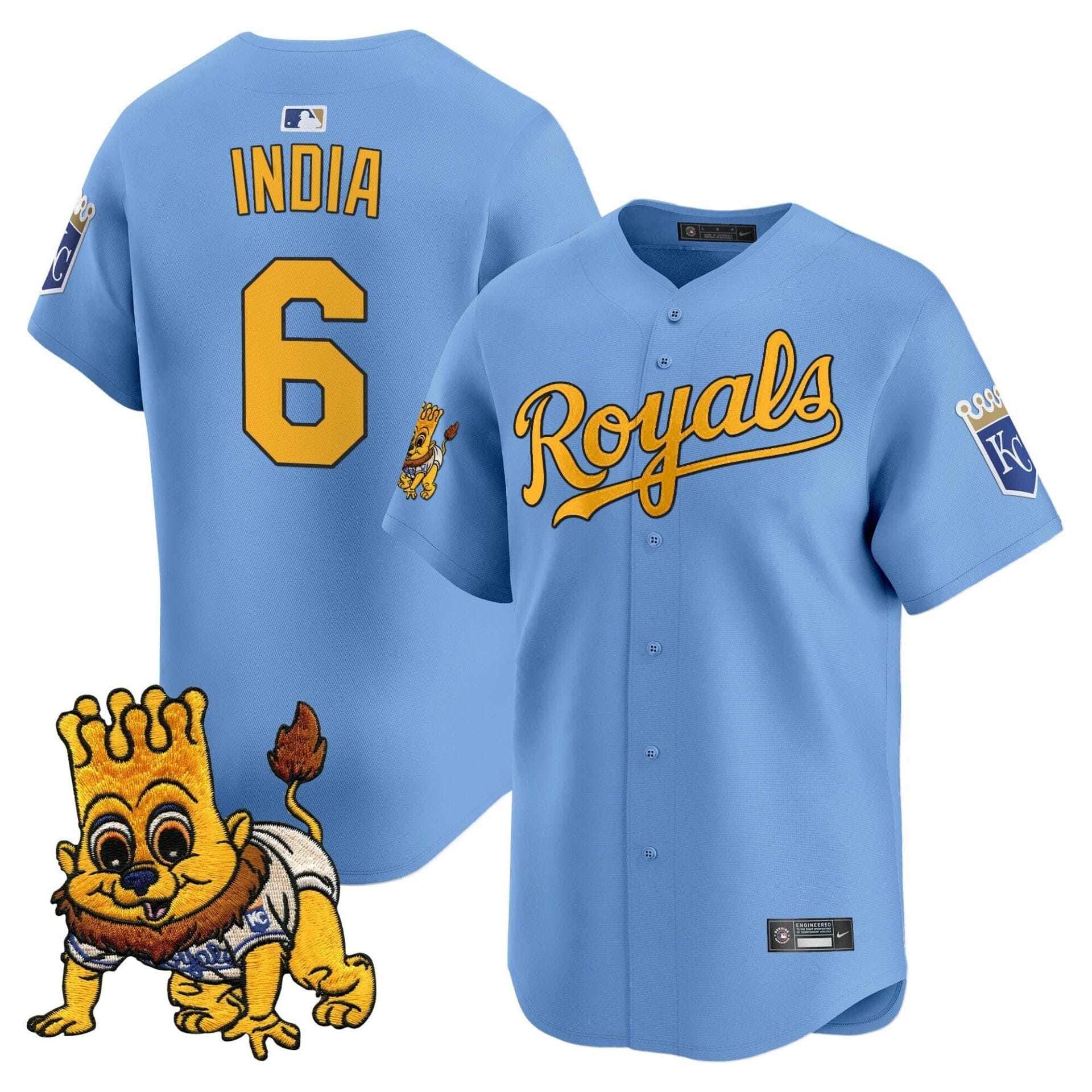 Kansas City Royals Sluggerrr Patch Vapor Premier Limited Jersey - All Stitched - Image 15