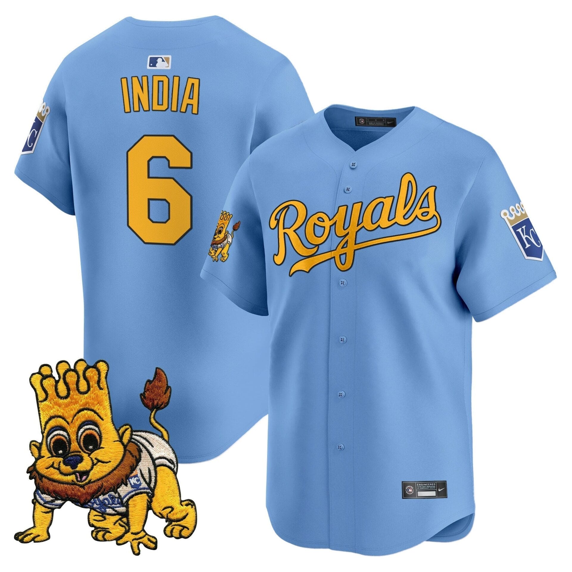 Kansas City Royals Sluggerrr Patch Vapor Premier Limited Jersey - All Stitched - Image 15