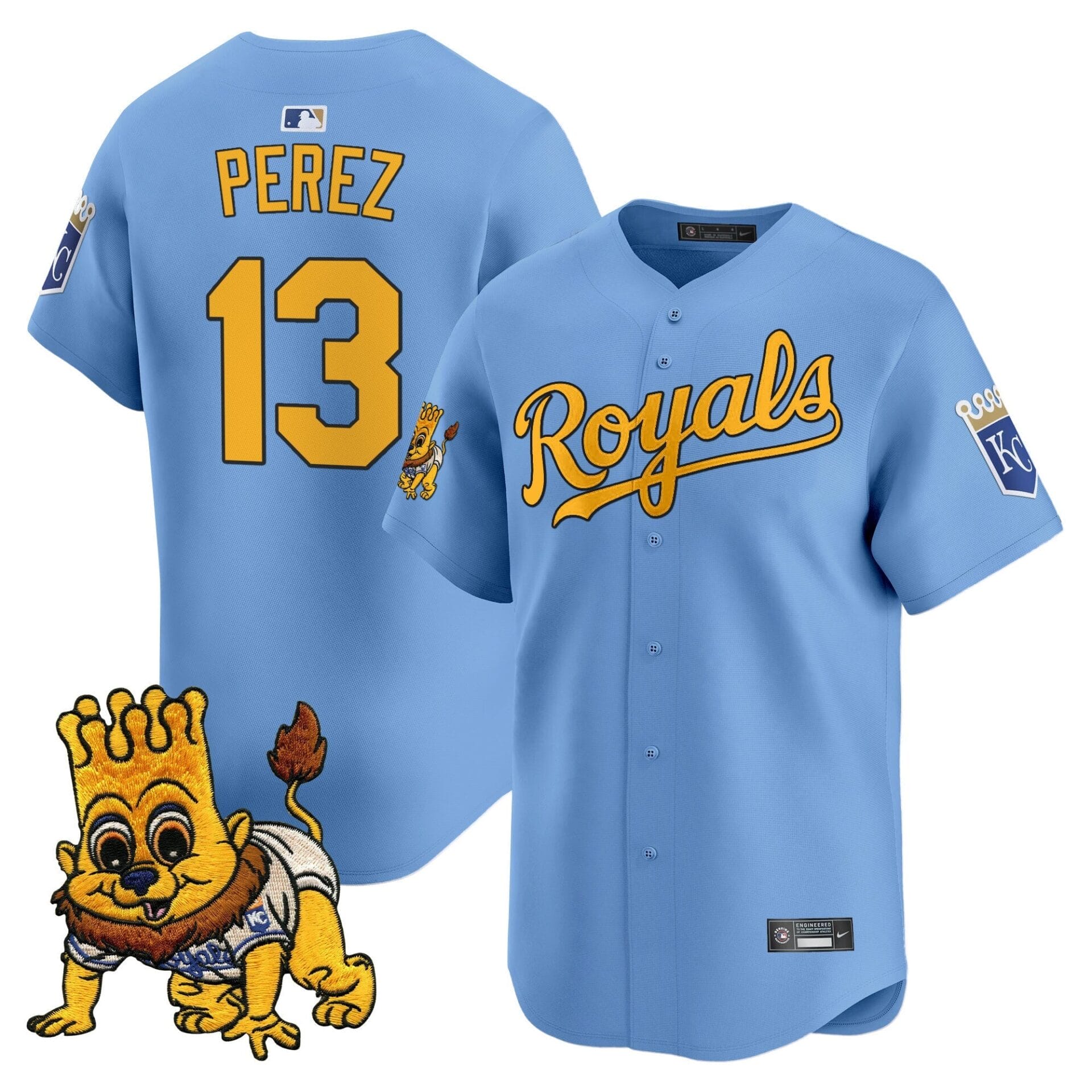 Kansas City Royals Sluggerrr Patch Vapor Premier Limited Jersey - All Stitched - Image 14