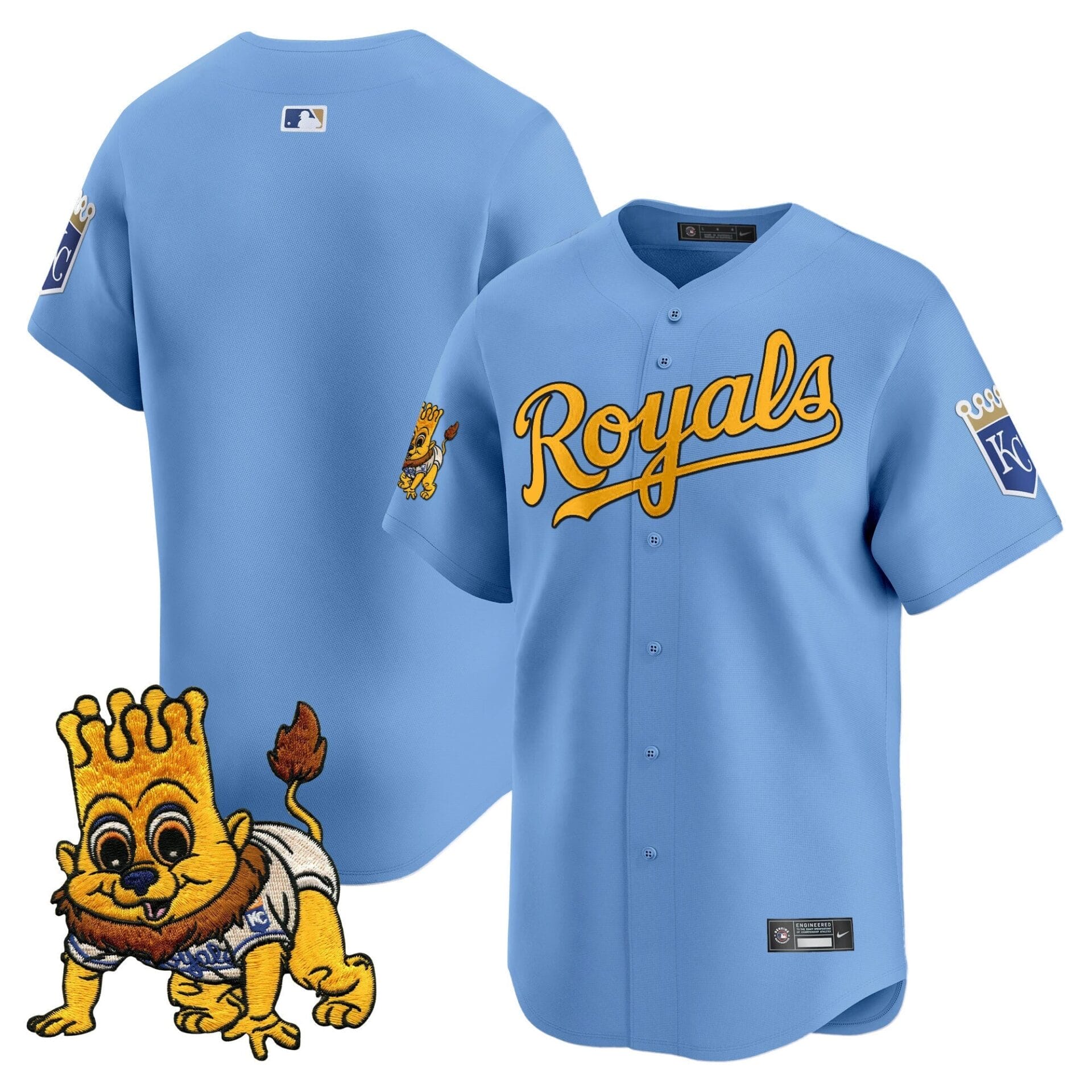 Kansas City Royals Sluggerrr Patch Vapor Premier Limited Jersey - All Stitched - Image 18