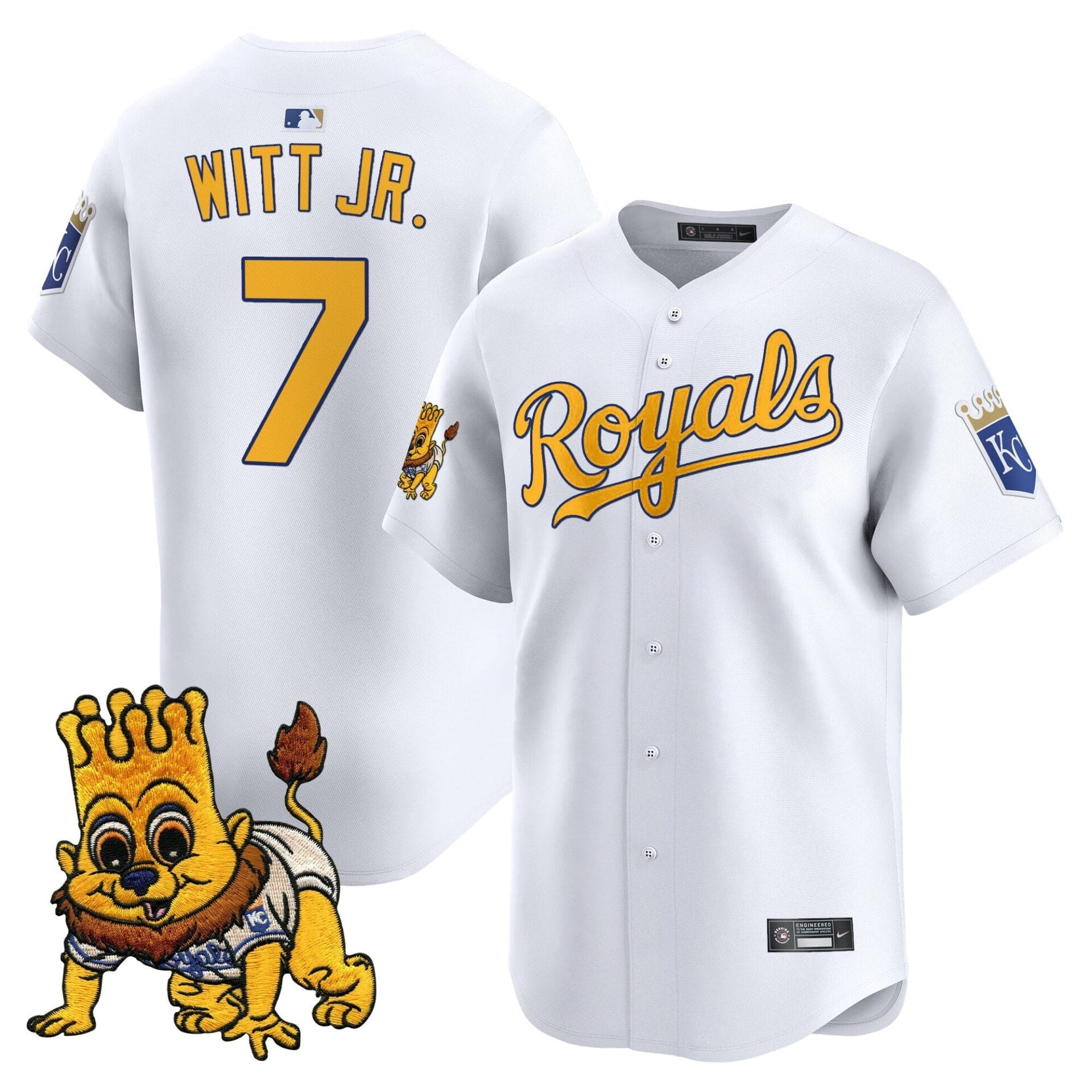Kansas City Royals Sluggerrr Patch Vapor Premier Limited Jersey - All Stitched - Image 19