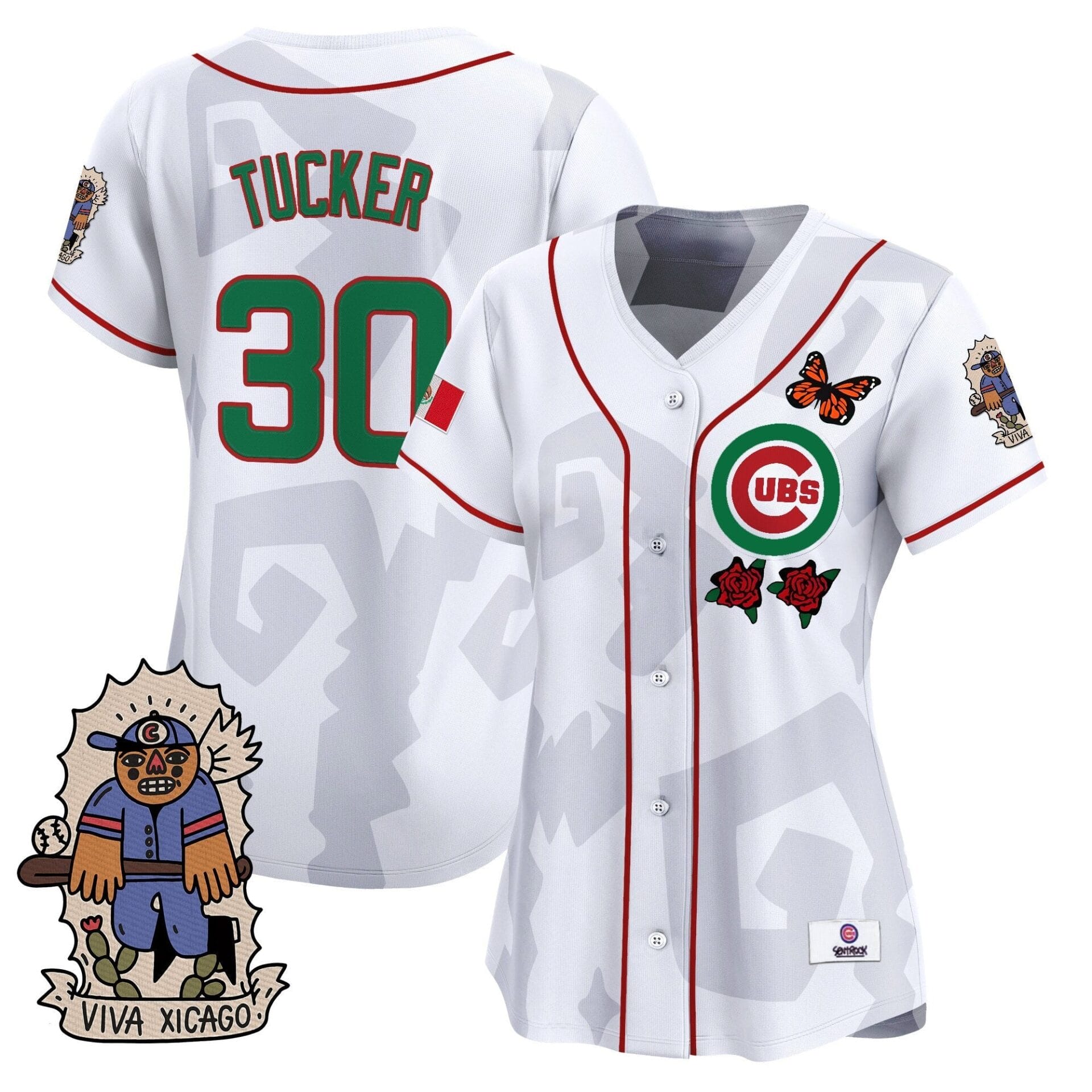 Women's 2025 Chicago Cubs Mexican Heritage Vapor Premier Limited Jersey - Stitched - Image 13