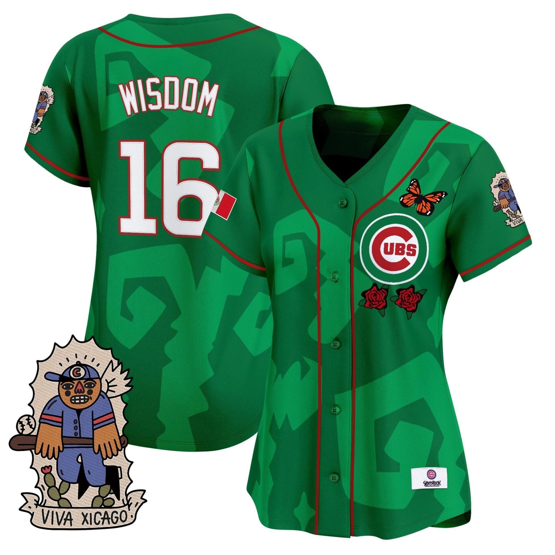 Women's 2025 Chicago Cubs Mexican Heritage Vapor Premier Limited Jersey - Stitched - Image 8