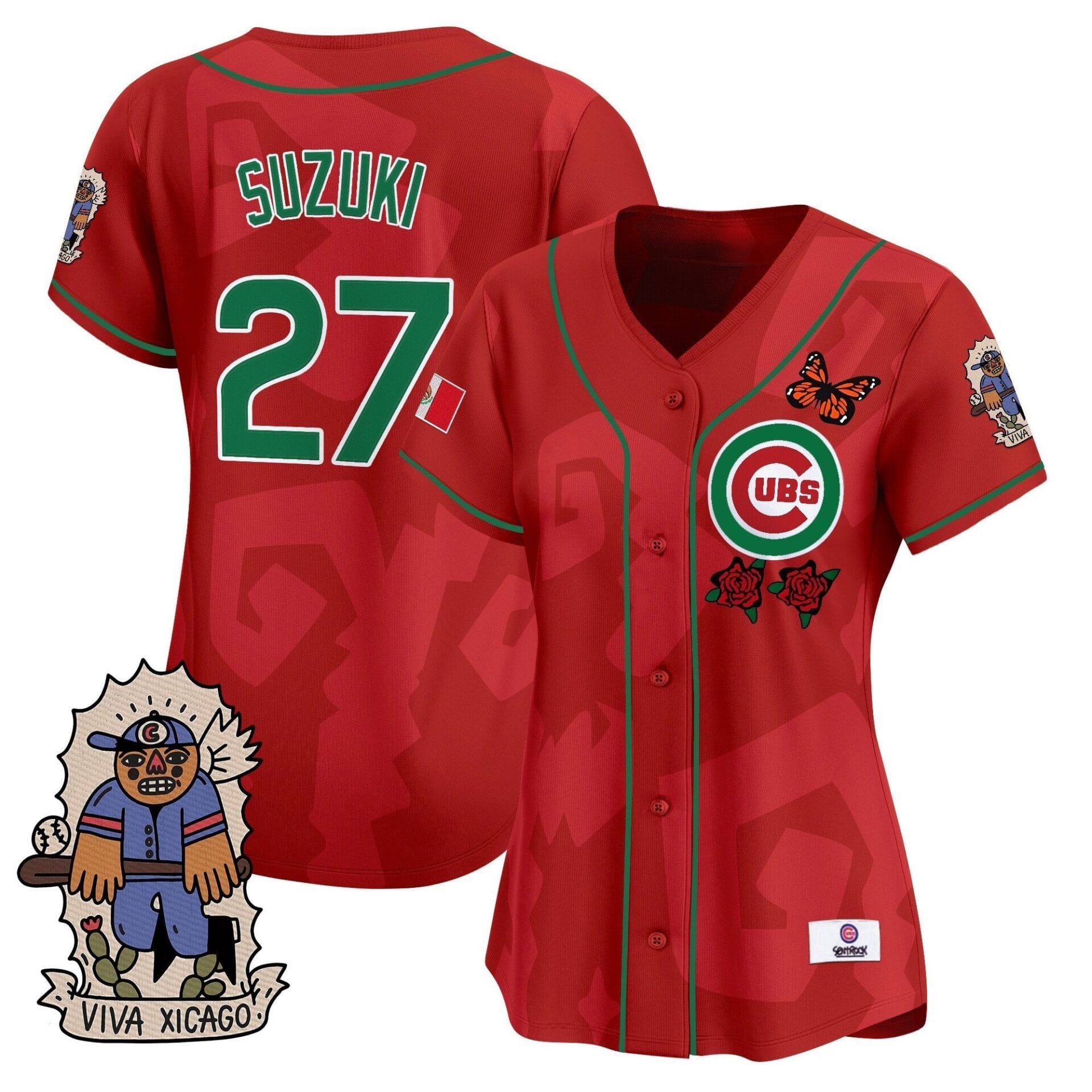 Women's 2025 Chicago Cubs Mexican Heritage Vapor Premier Limited Jersey - Stitched - Image 43