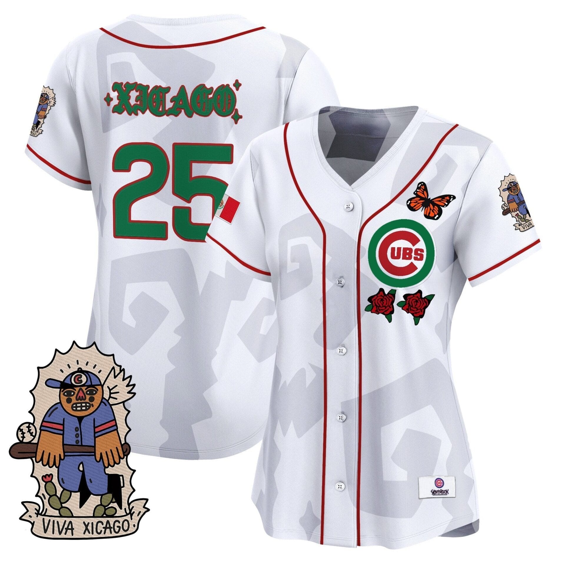 Women's 2025 Chicago Cubs Mexican Heritage Vapor Premier Limited Jersey - Stitched - Image 12