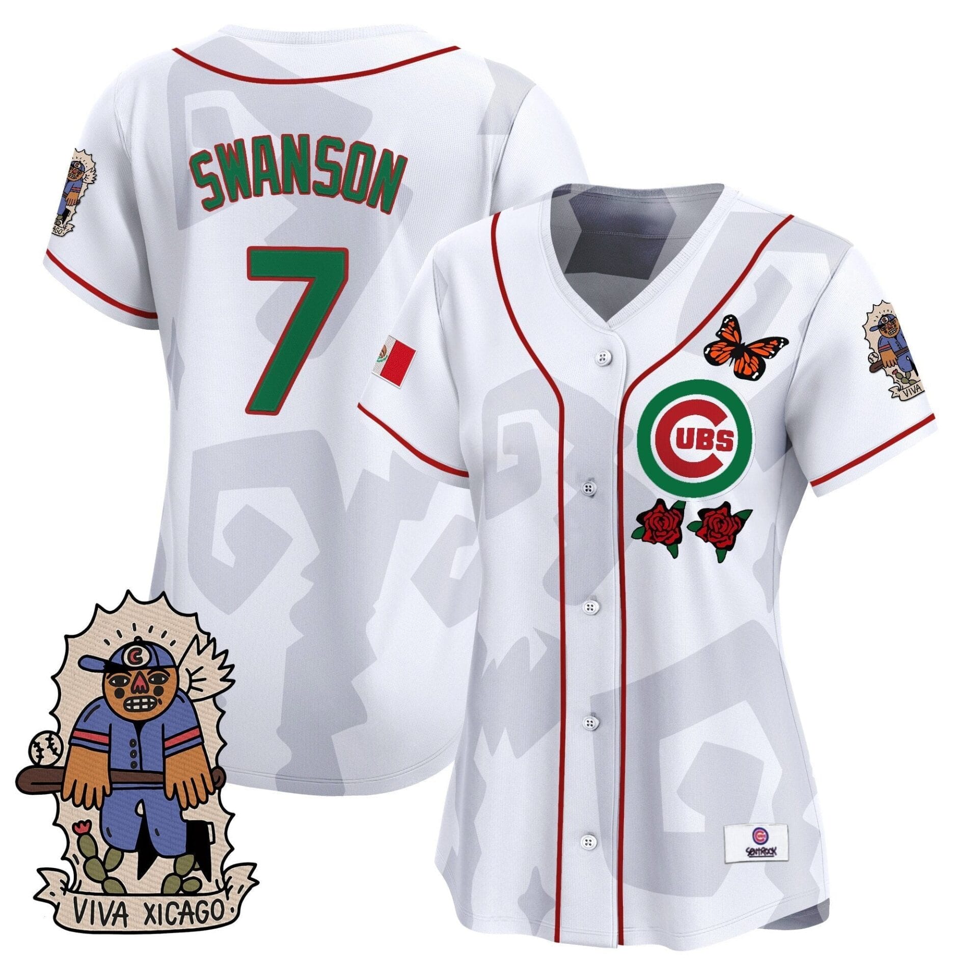 Women's 2025 Chicago Cubs Mexican Heritage Vapor Premier Limited Jersey - Stitched - Image 14