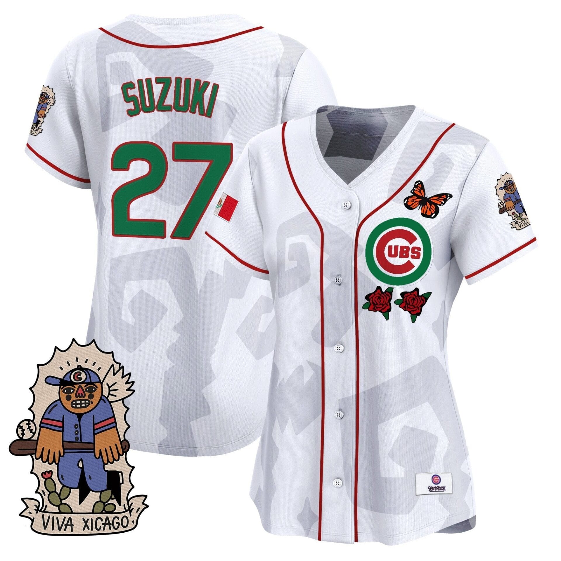 Women's 2025 Chicago Cubs Mexican Heritage Vapor Premier Limited Jersey - Stitched - Image 21