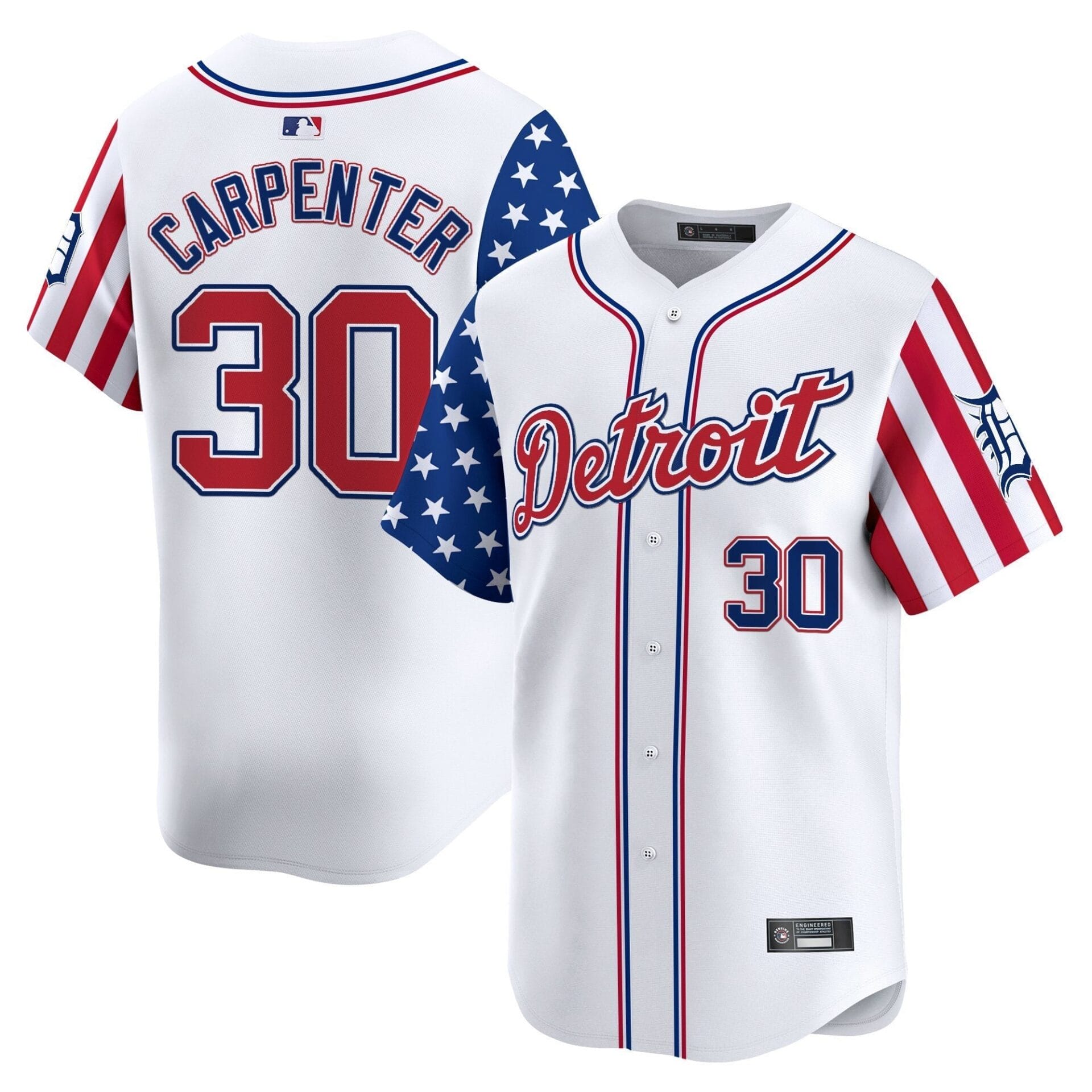 Detroit Tigers 2025 Independence Day Vapor Premier Limited Jersey - All Stitched - Image 24