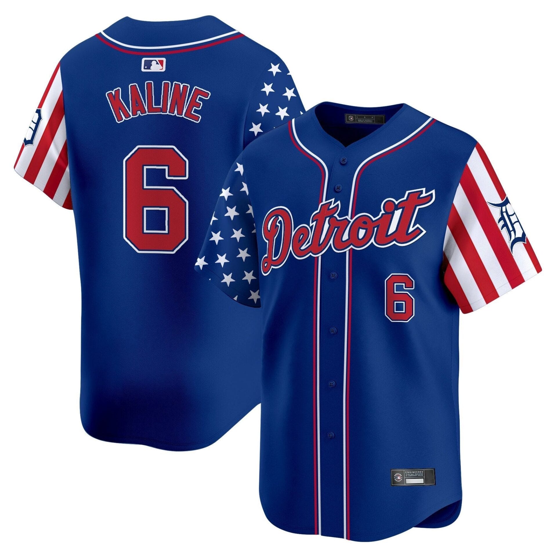 Detroit Tigers 2025 Independence Day Vapor Premier Limited Jersey - All Stitched - Image 18