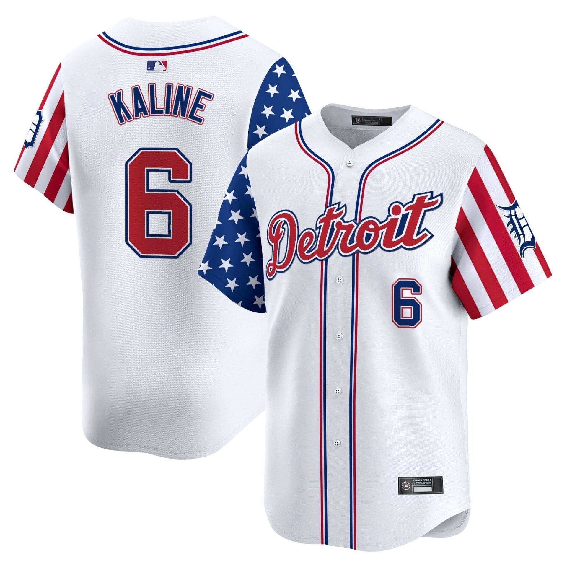 Detroit Tigers 2025 Independence Day Vapor Premier Limited Jersey - All Stitched - Image 26