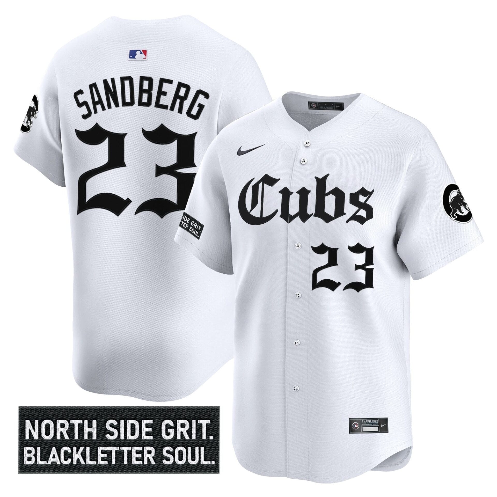 Chicago Cubs 'Gothic North Side Edition' Vapor Premier Limited Jersey - All Stitched - Image 4
