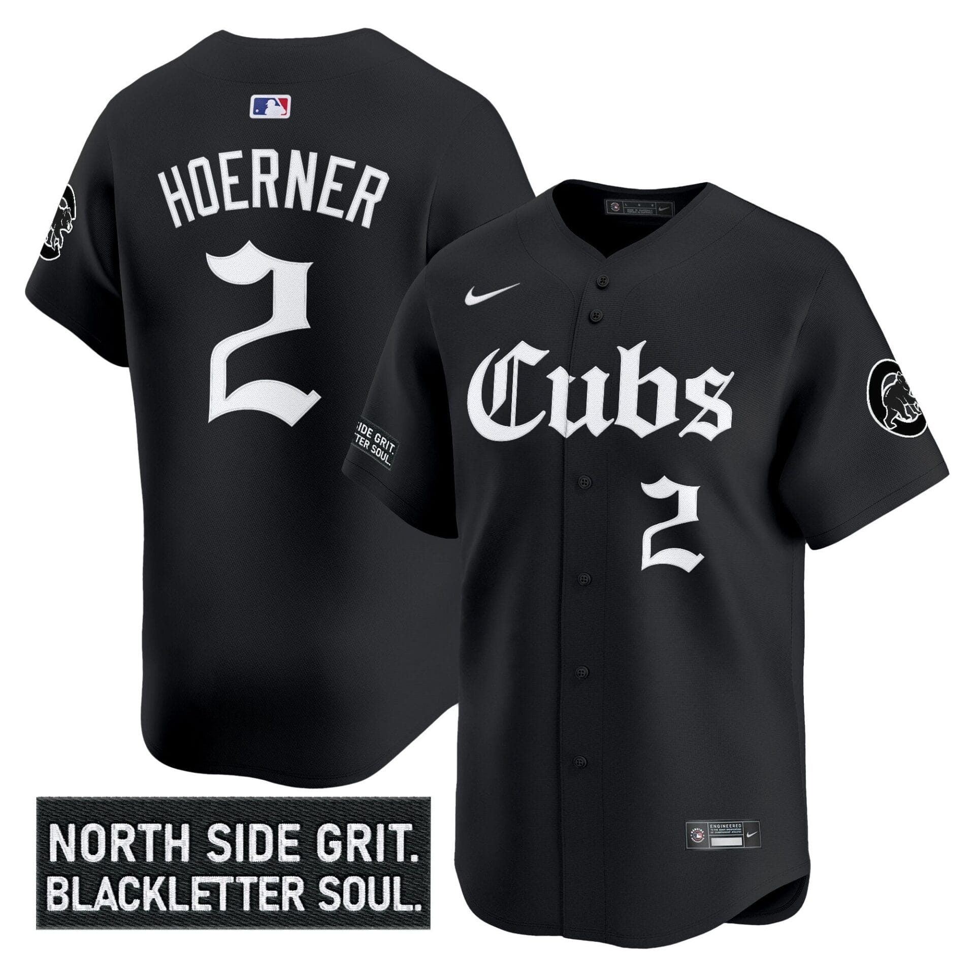 Chicago Cubs 'Gothic North Side Edition' Vapor Premier Limited Jersey - All Stitched - Image 15
