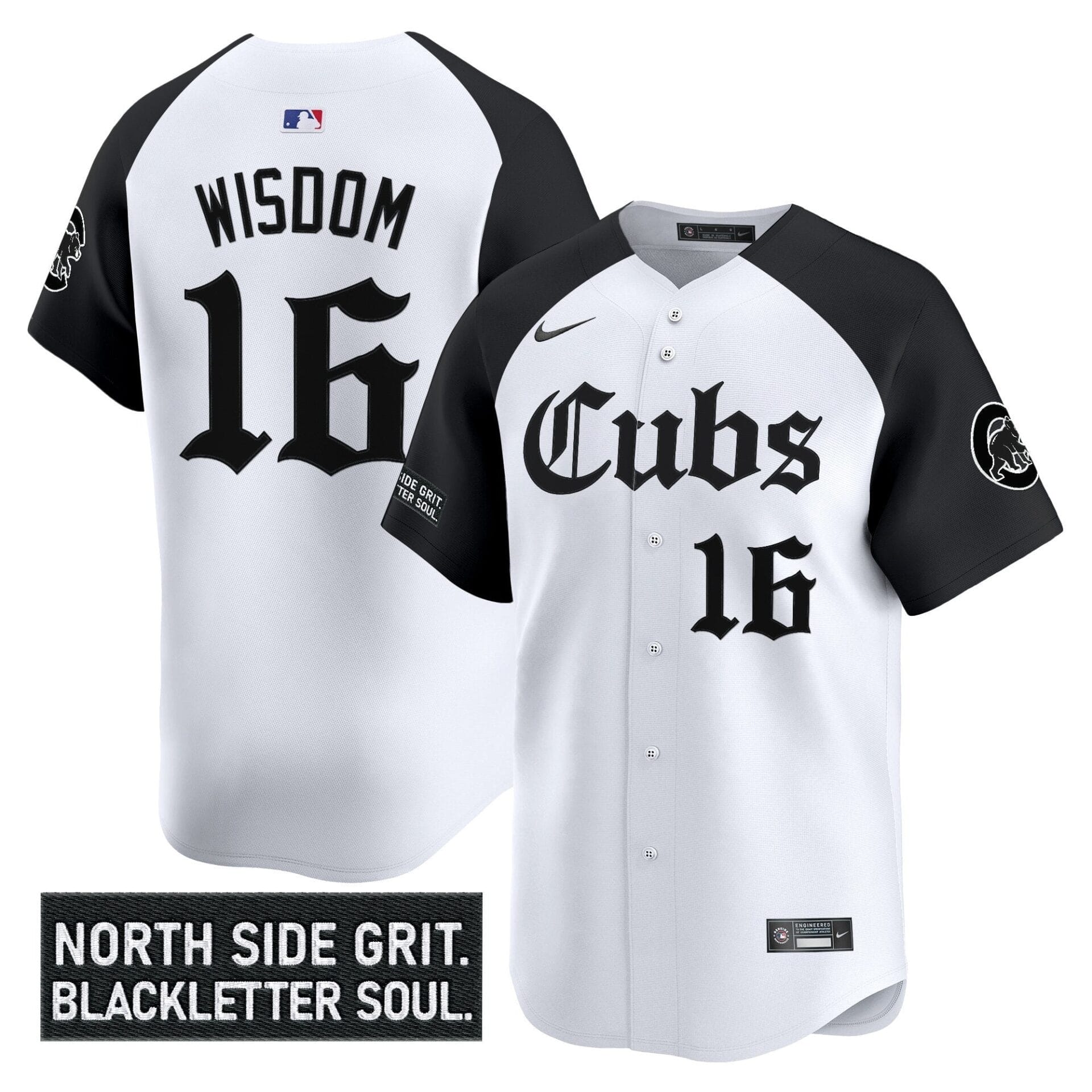 Chicago Cubs 'Gothic North Side Edition' Vapor Premier Limited Jersey - All Stitched - Image 26
