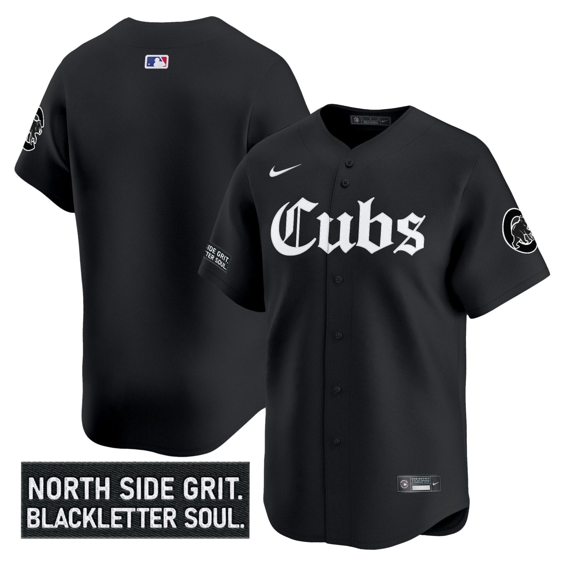 Chicago Cubs 'Gothic North Side Edition' Vapor Premier Limited Jersey - All Stitched - Image 20