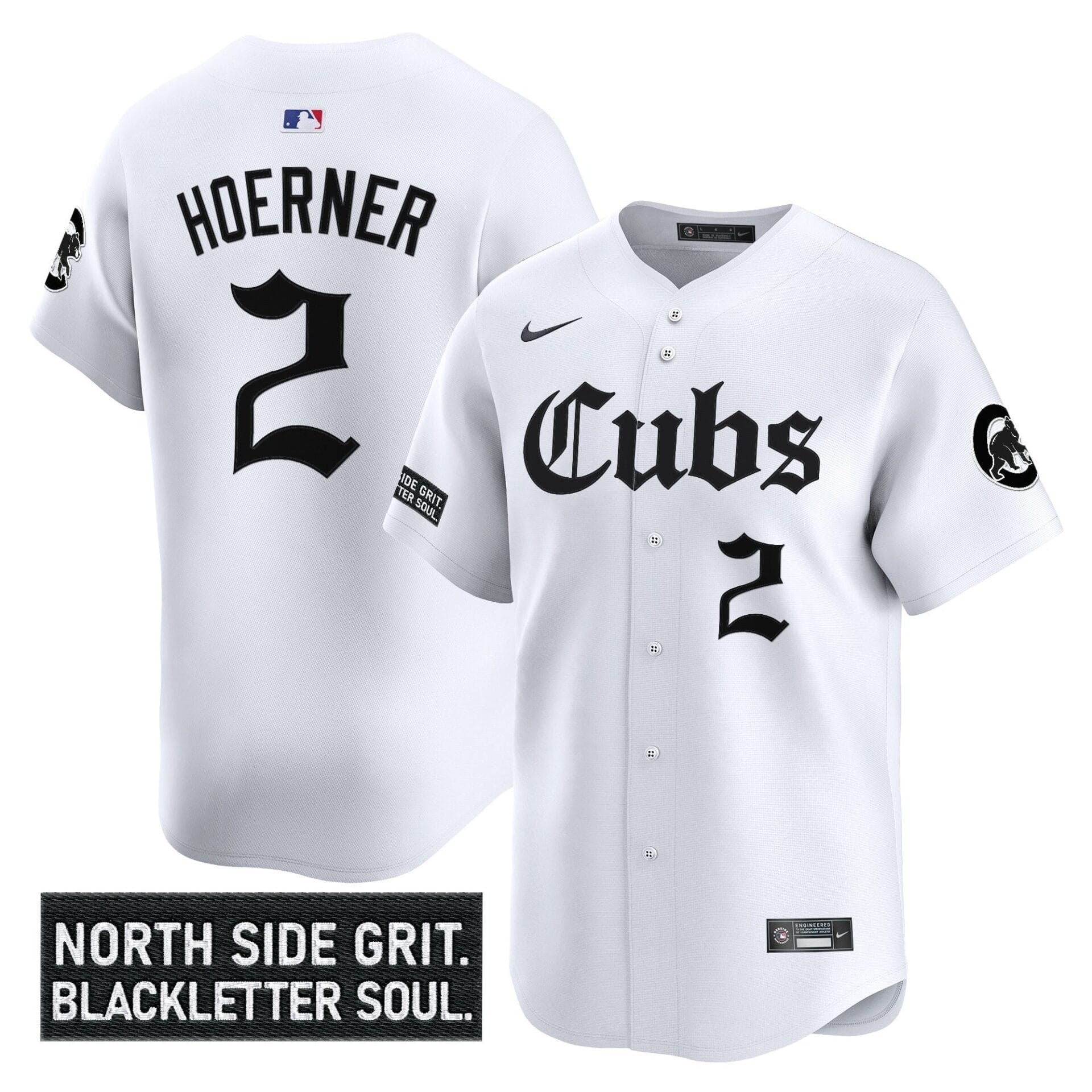 Chicago Cubs 'Gothic North Side Edition' Vapor Premier Limited Jersey - All Stitched - Image 5