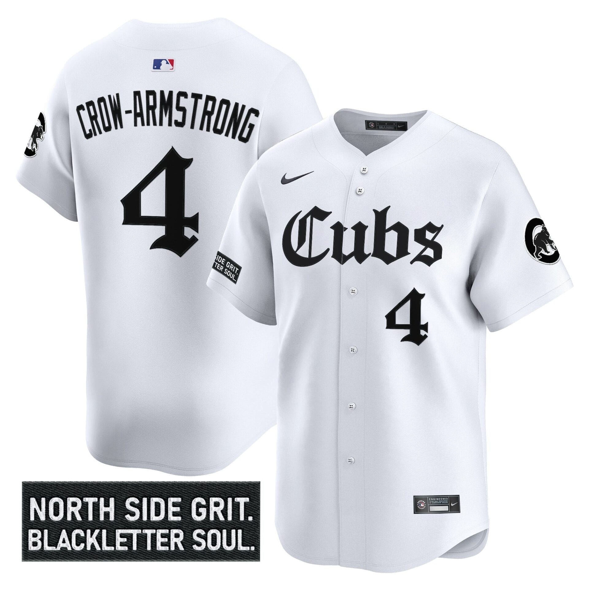 Chicago Cubs 'Gothic North Side Edition' Vapor Premier Limited Jersey - All Stitched - Image 8