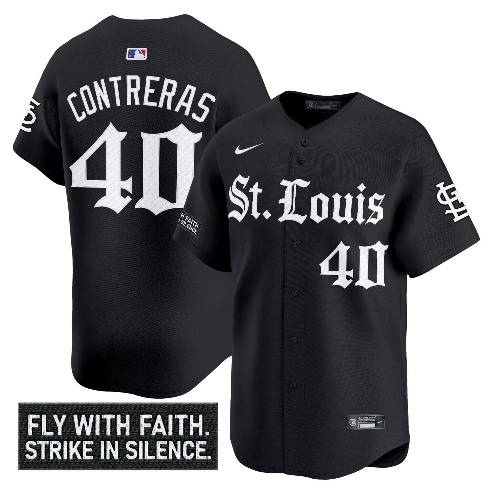 St. Louis Cardinals 'Gothic Legacy Edition' Vapor Premier Limited Jersey - All Stitched - Image 3