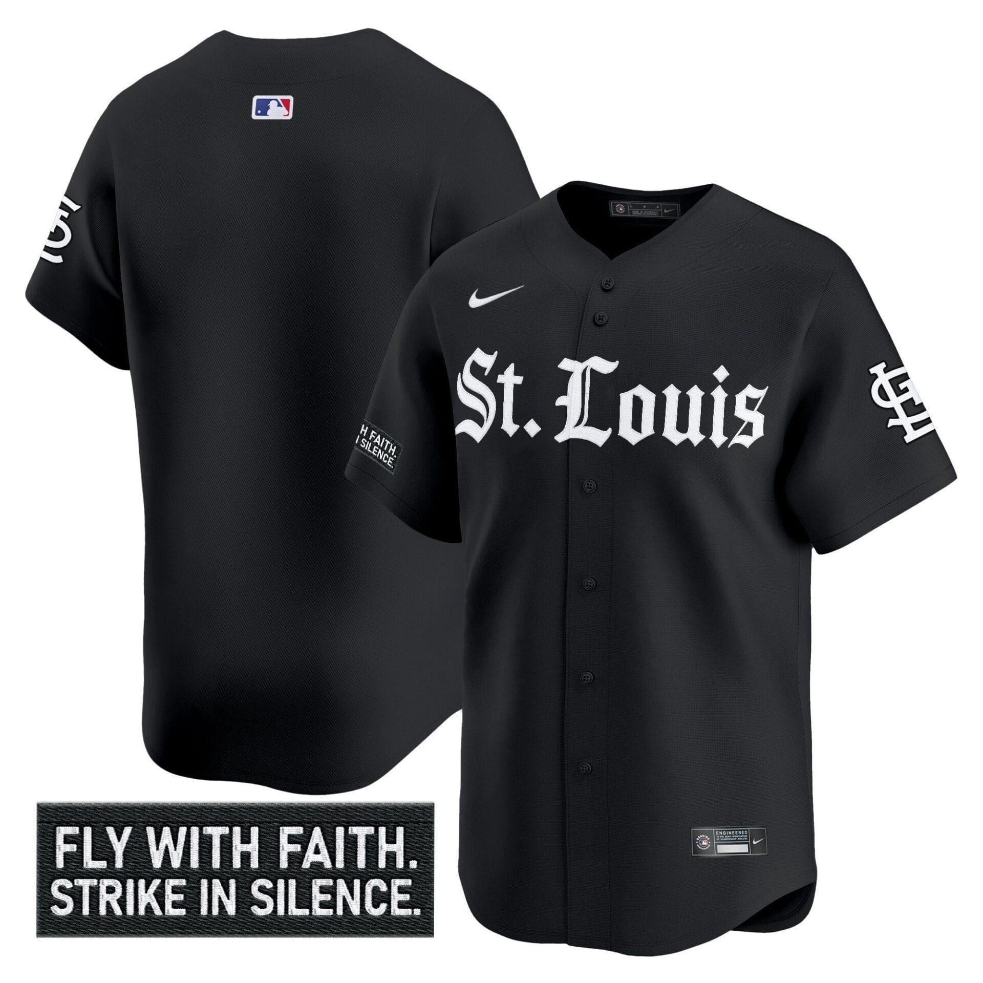 St. Louis Cardinals 'Gothic Legacy Edition' Vapor Premier Limited Jersey - All Stitched - Image 9