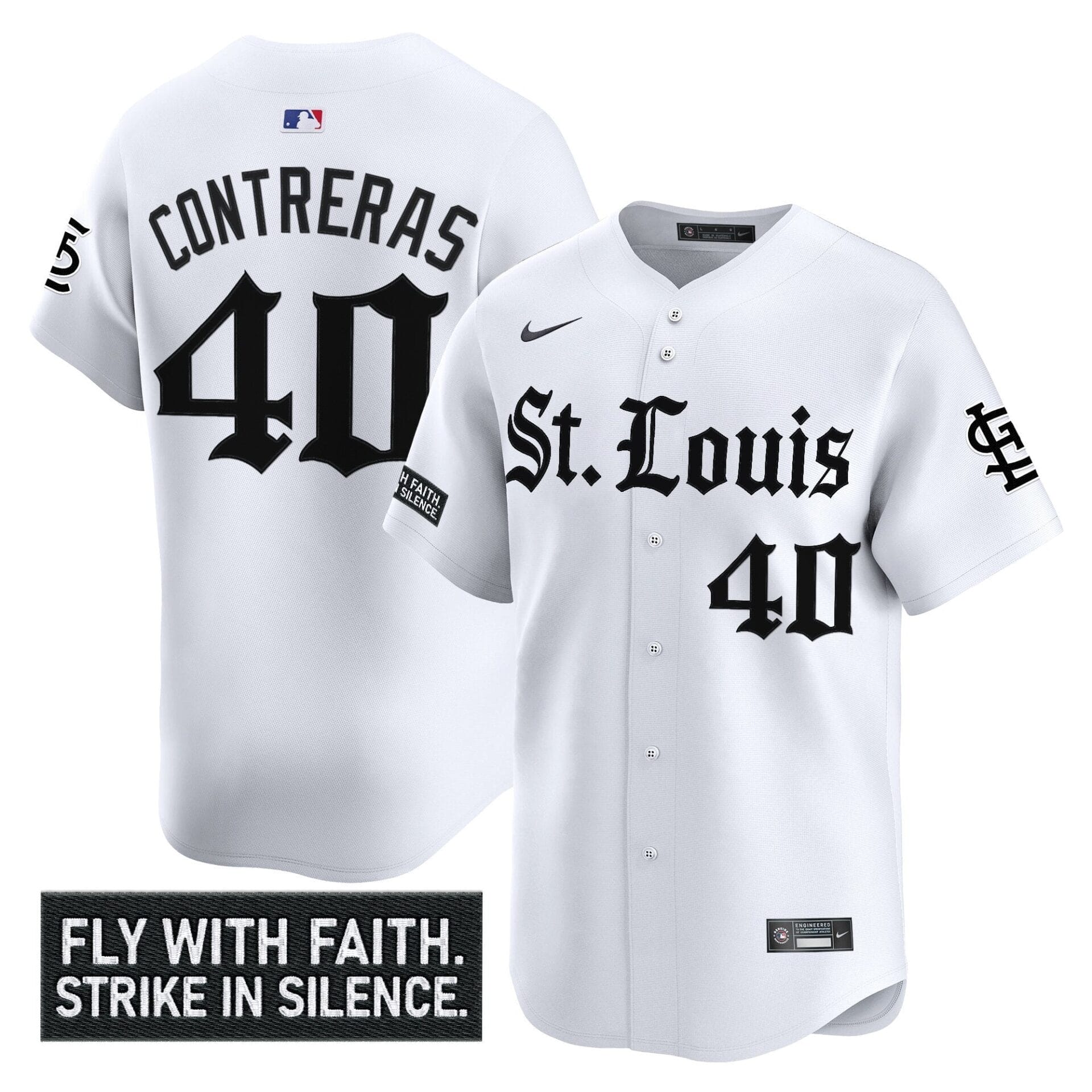 St. Louis Cardinals 'Gothic Legacy Edition' Vapor Premier Limited Jersey - All Stitched - Image 12