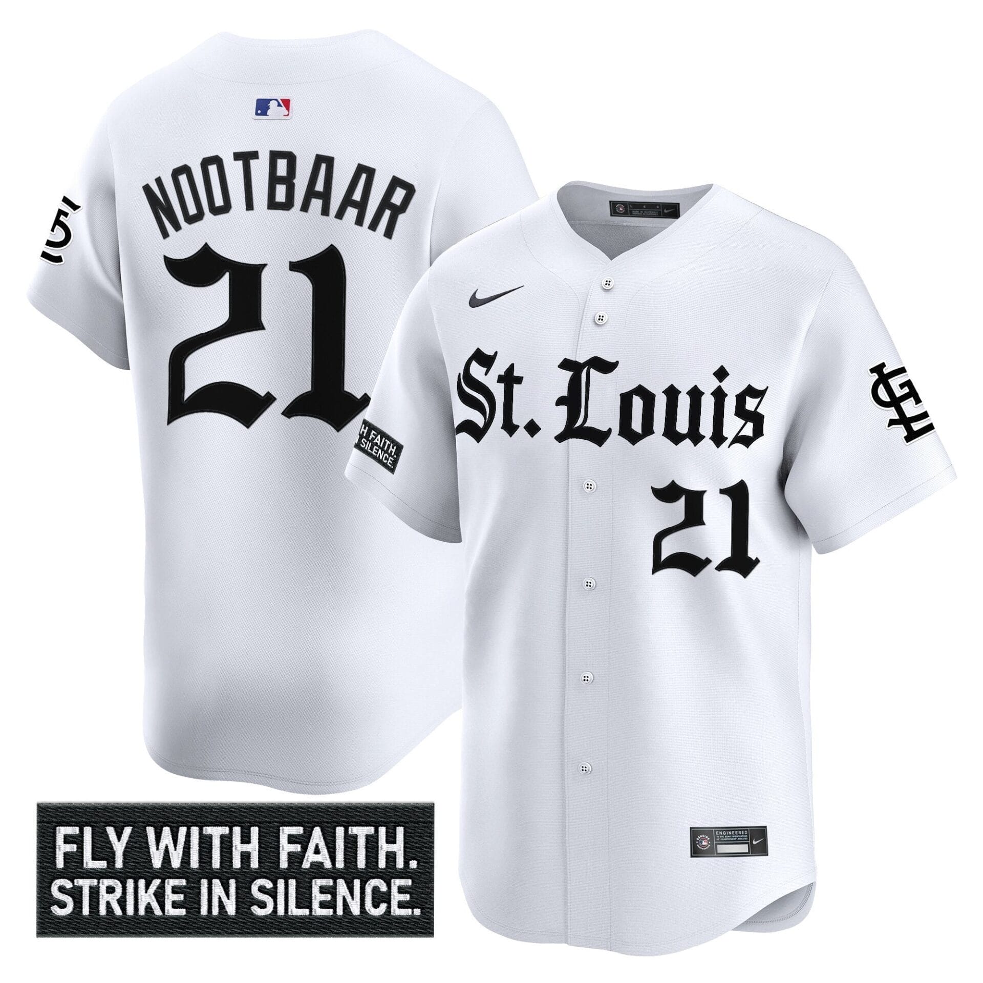 St. Louis Cardinals 'Gothic Legacy Edition' Vapor Premier Limited Jersey - All Stitched - Image 16