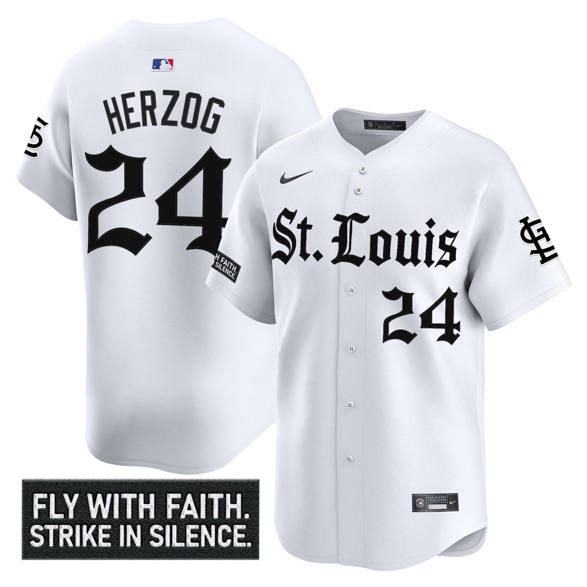 St. Louis Cardinals 'Gothic Legacy Edition' Vapor Premier Limited Jersey - All Stitched - Image 11
