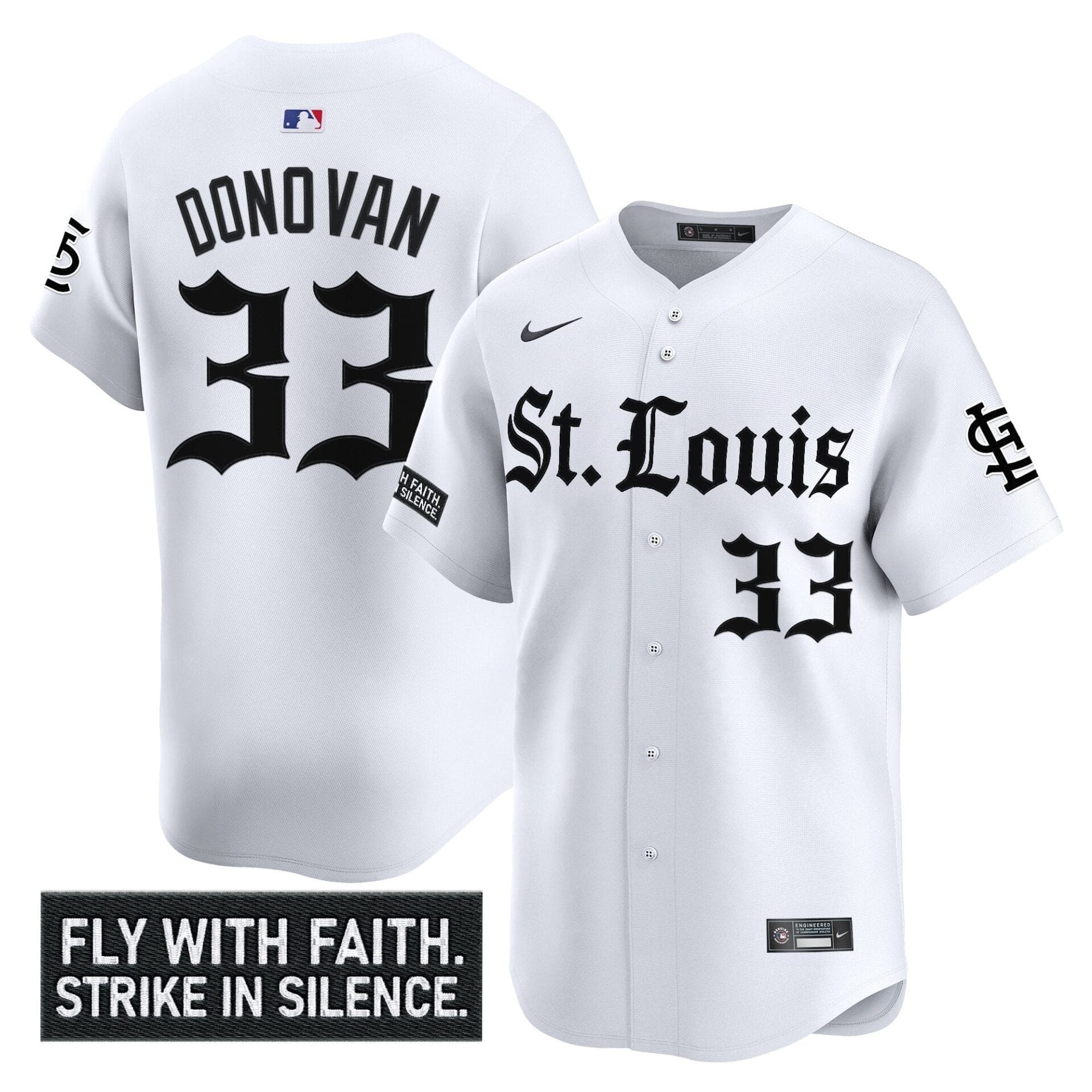St. Louis Cardinals 'Gothic Legacy Edition' Vapor Premier Limited Jersey - All Stitched - Image 17