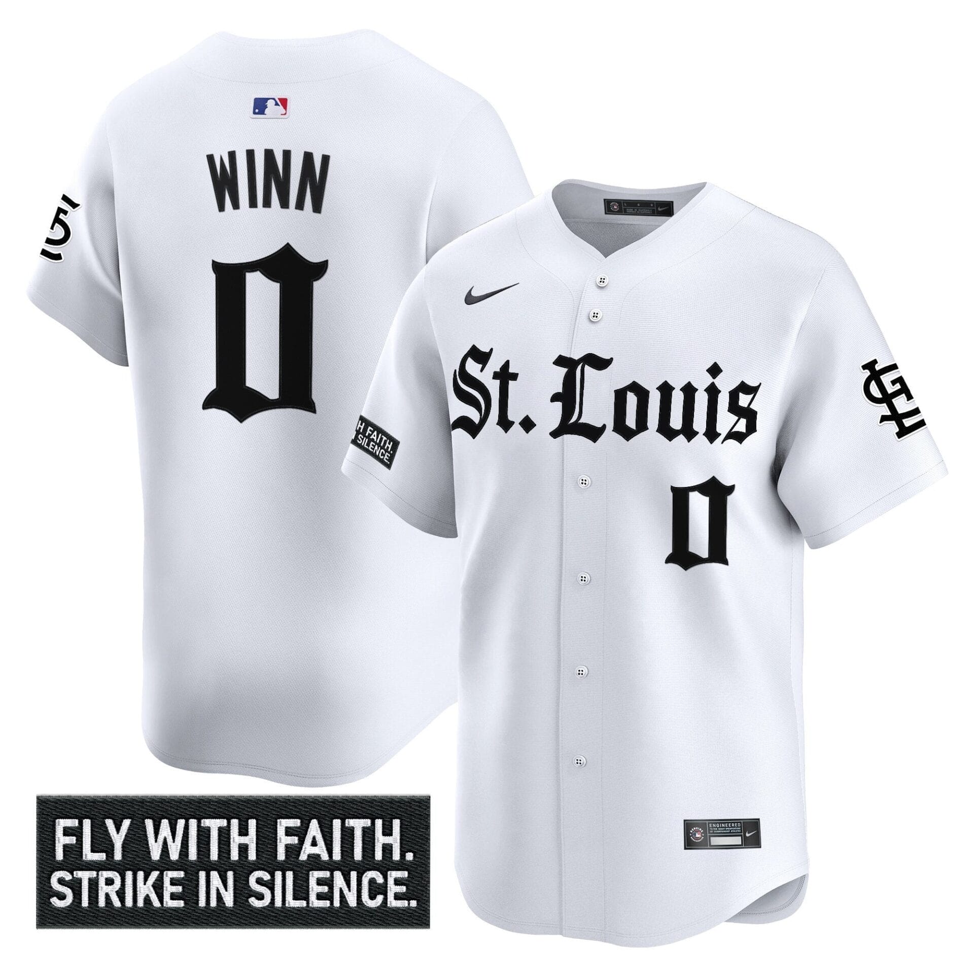 St. Louis Cardinals 'Gothic Legacy Edition' Vapor Premier Limited Jersey - All Stitched - Image 15