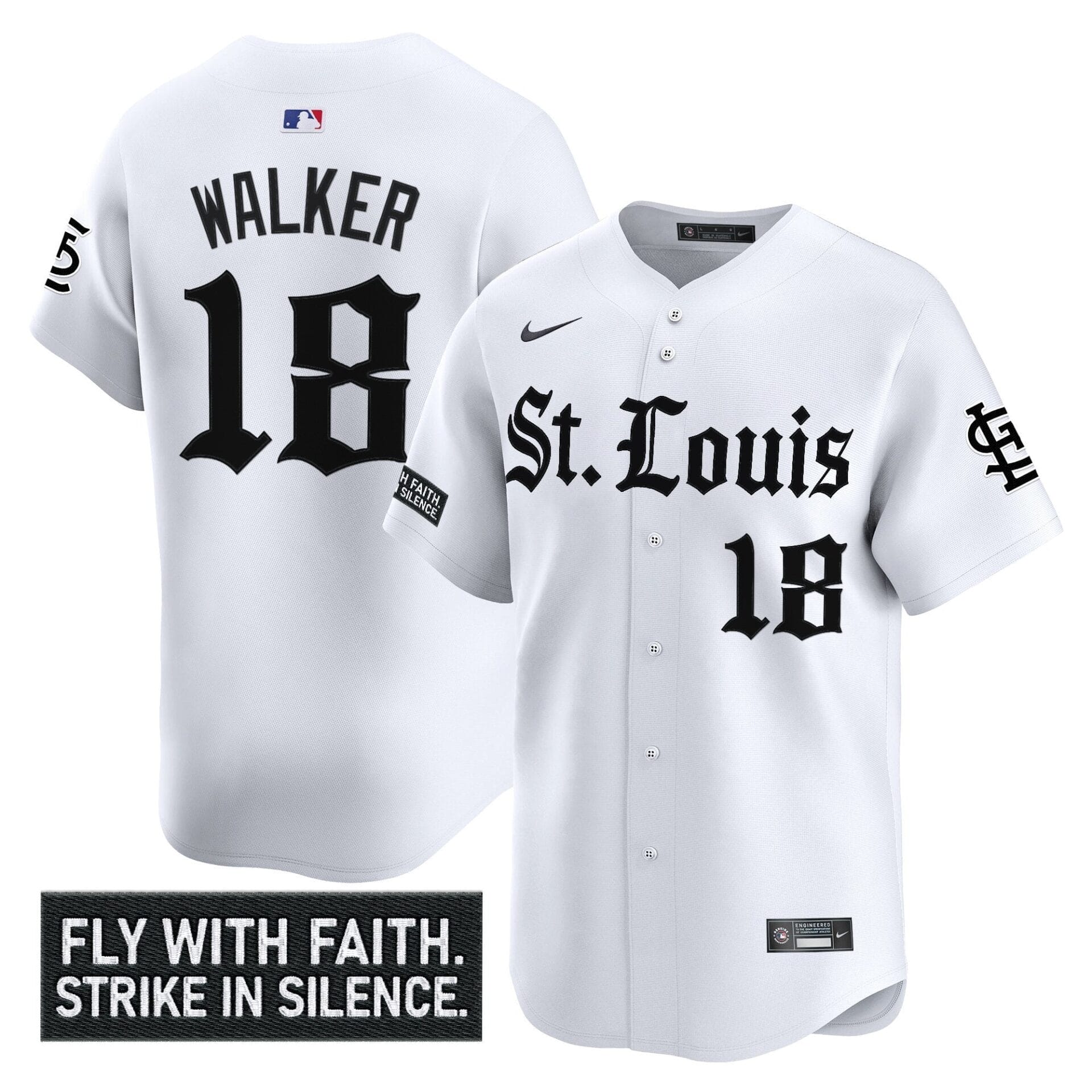 St. Louis Cardinals 'Gothic Legacy Edition' Vapor Premier Limited Jersey - All Stitched - Image 13