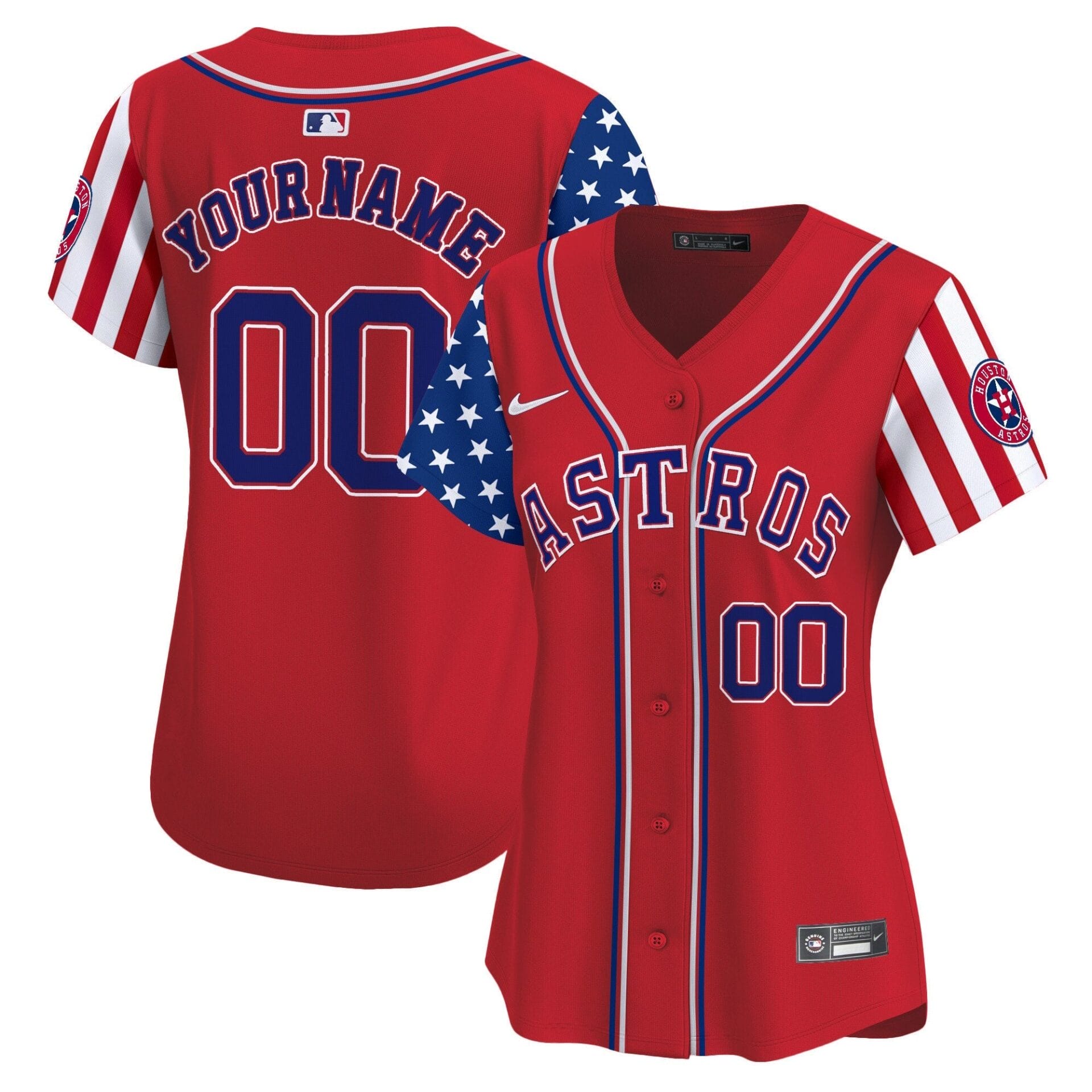 Astros 2024 Independence Day Vapor Premier Limited Custom Jersey - All Stitched - Image 5