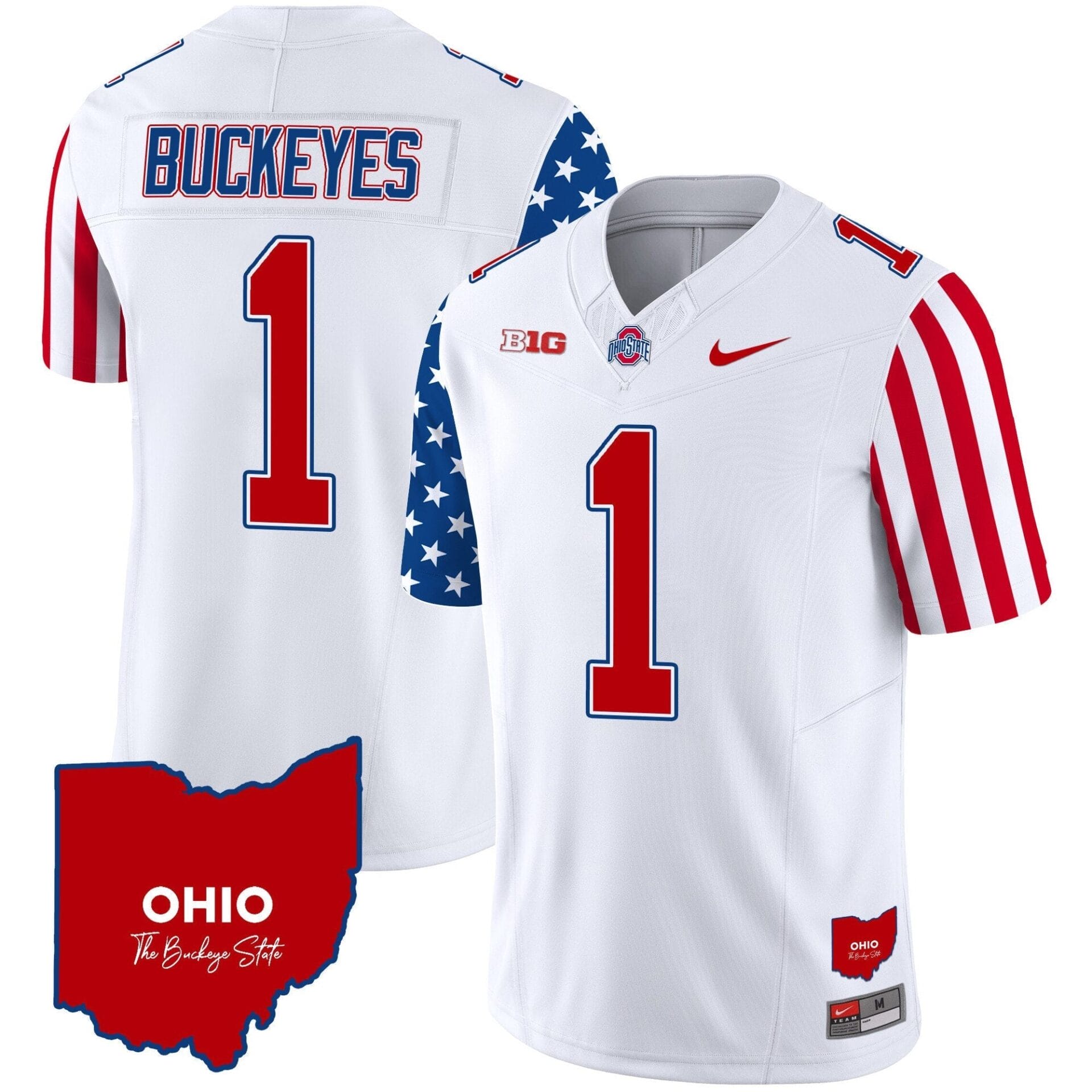 Ohio State Buckeyes American Style Vapor Limited Jersey - All Stitched - Image 4