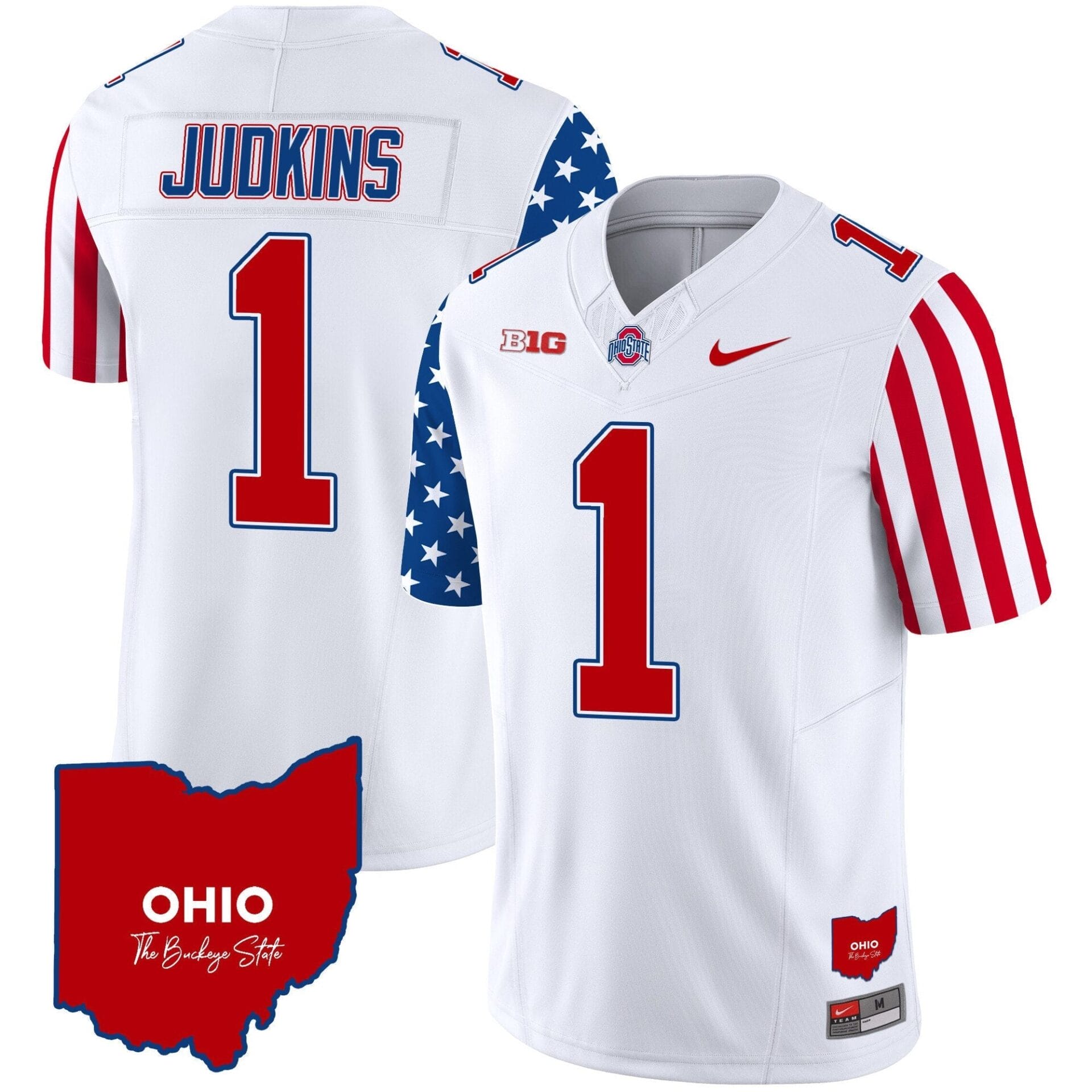 Ohio State Buckeyes American Style Vapor Limited Jersey - All Stitched - Image 2