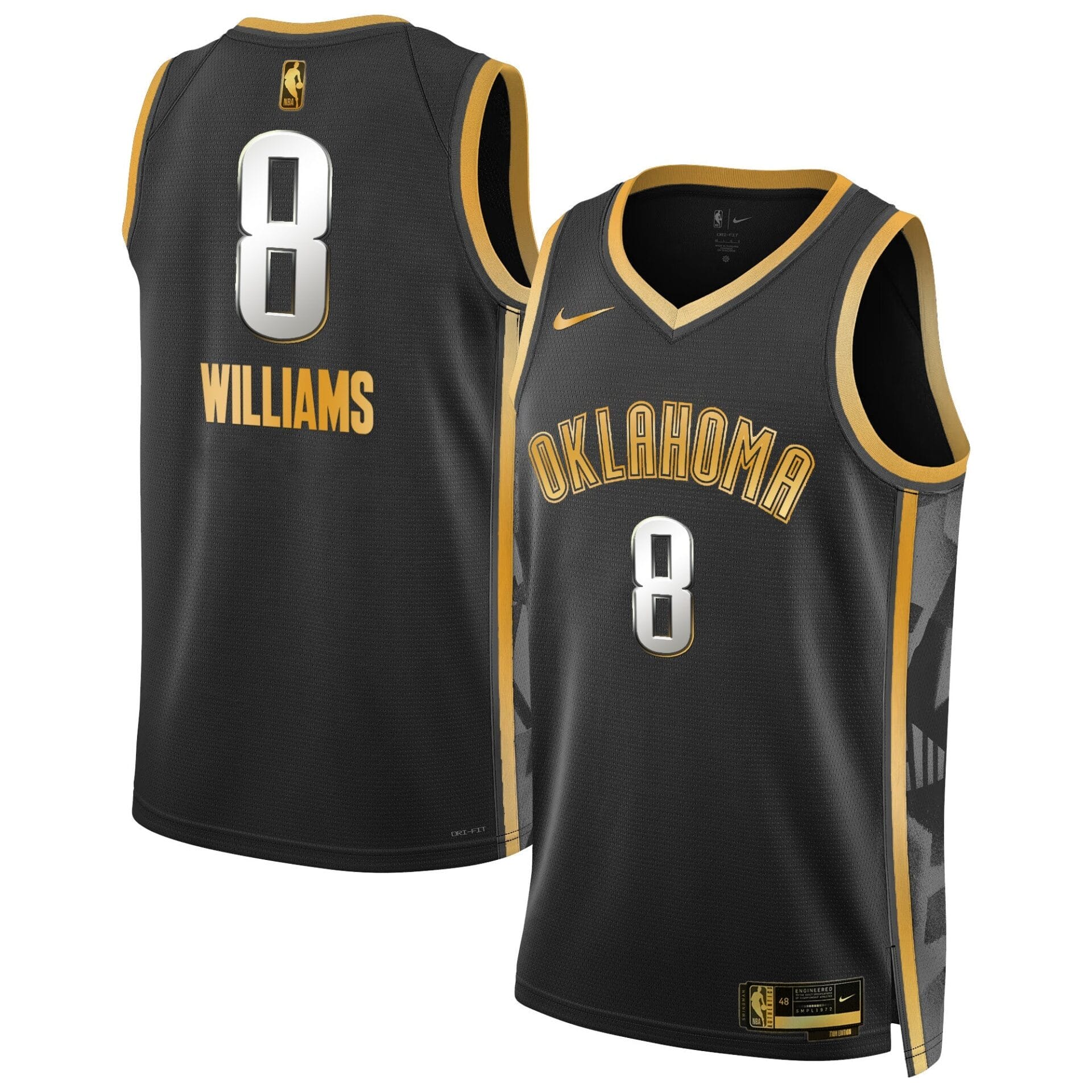 Oklahoma City Thunder 2024/25 City Edition Swingman Jersey - All Stitched - Image 2
