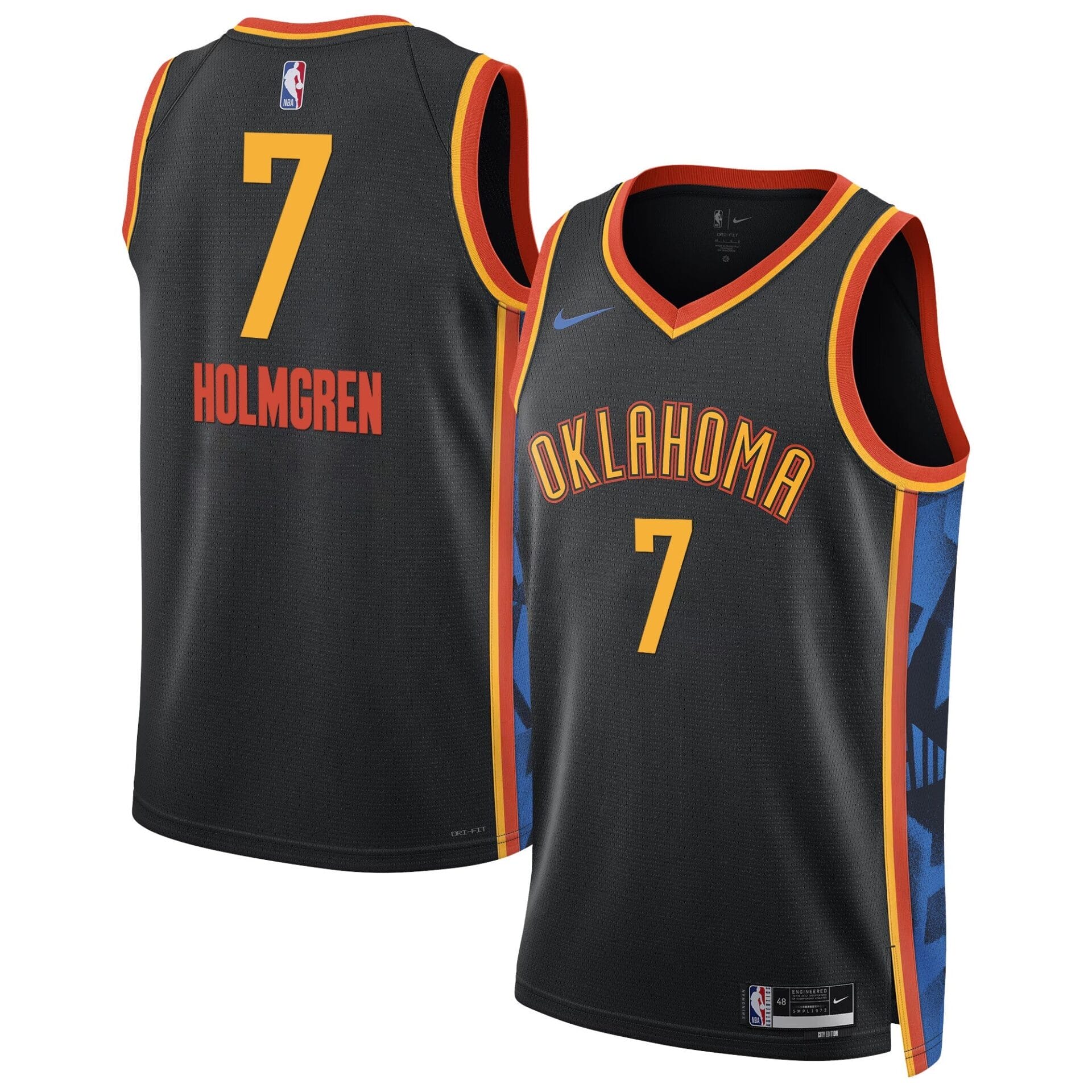Oklahoma City Thunder 2024/25 City Edition Swingman Jersey - All Stitched - Image 19