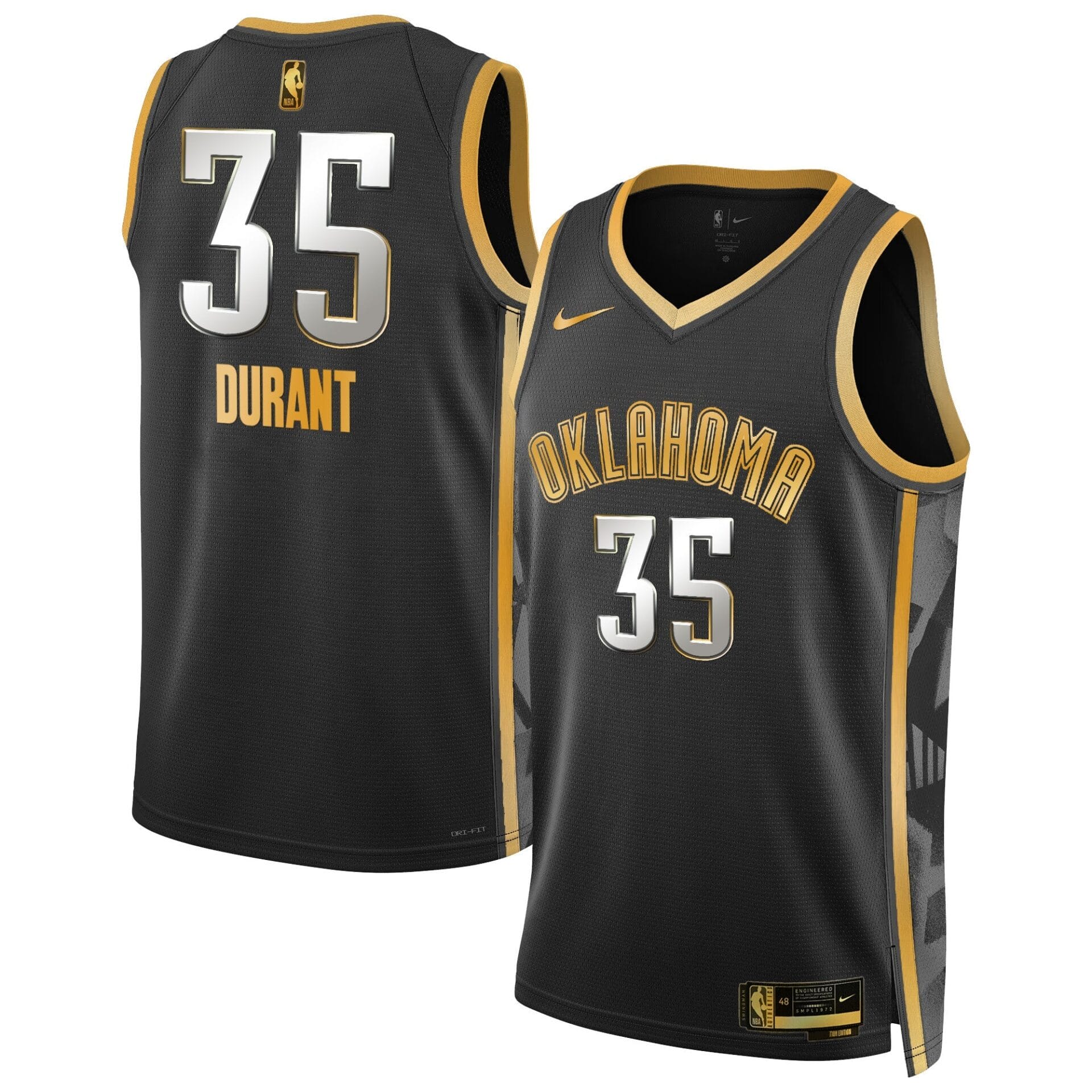 Oklahoma City Thunder 2024/25 City Edition Swingman Jersey - All Stitched - Image 5