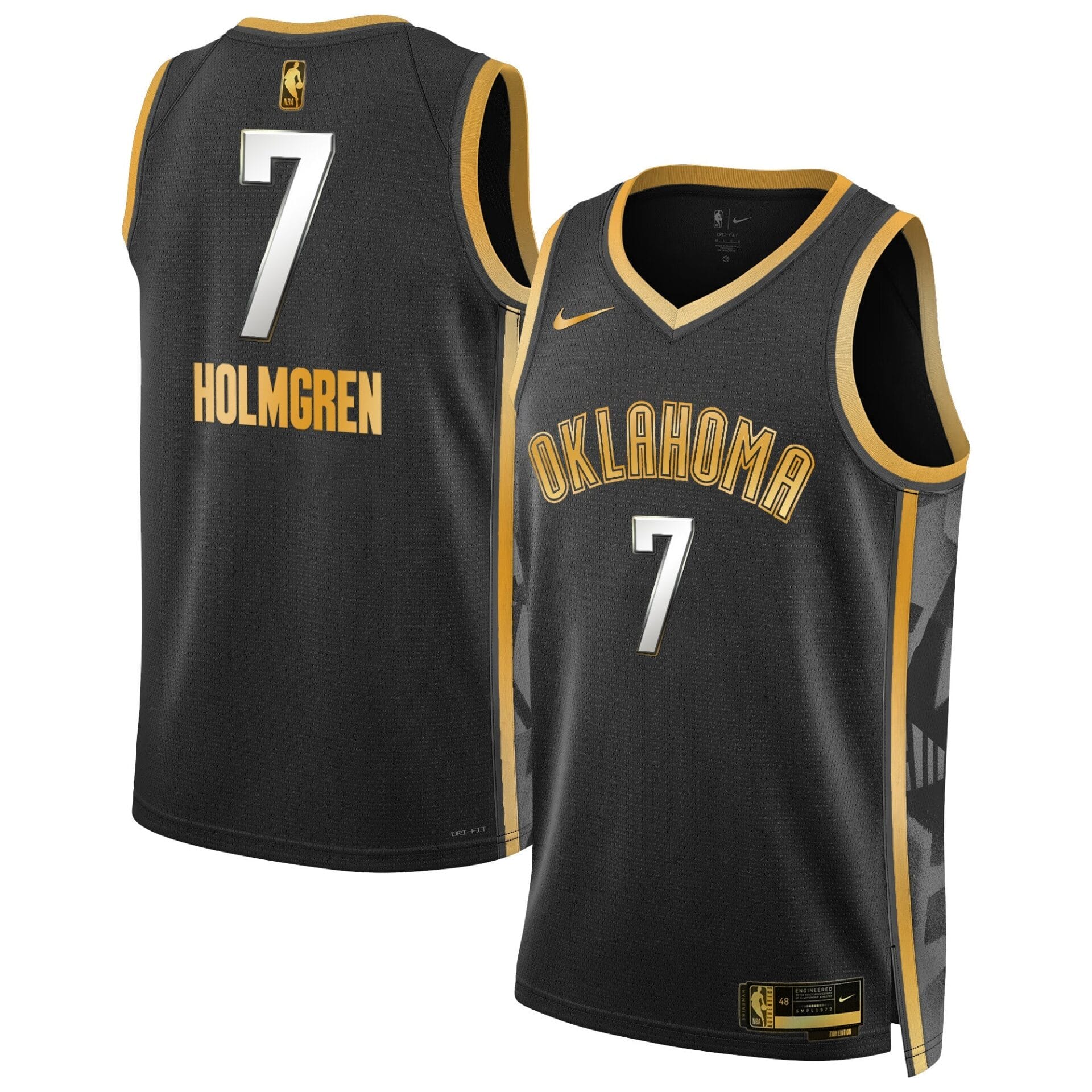 Oklahoma City Thunder 2024/25 City Edition Swingman Jersey - All Stitched - Image 3