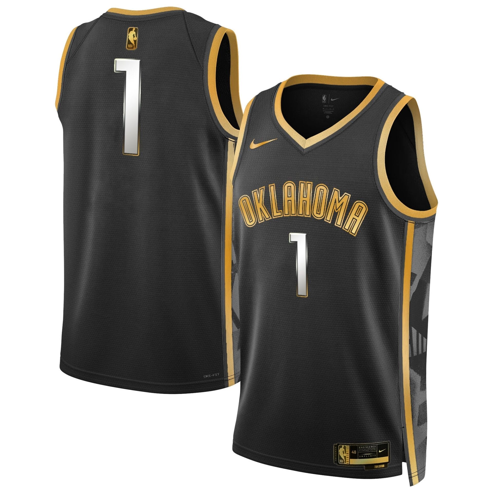 Oklahoma City Thunder 2024/25 City Edition Swingman Jersey - All Stitched - Image 8