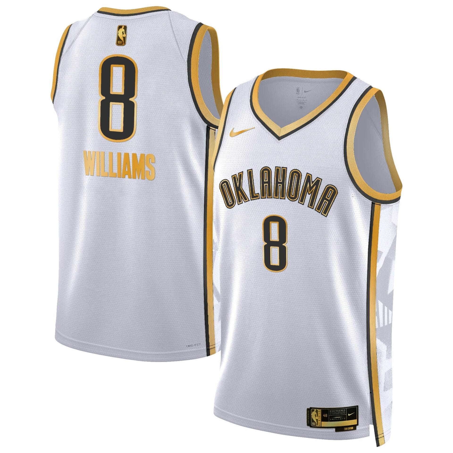 Oklahoma City Thunder 2024/25 City Edition Swingman Jersey - All Stitched - Image 10