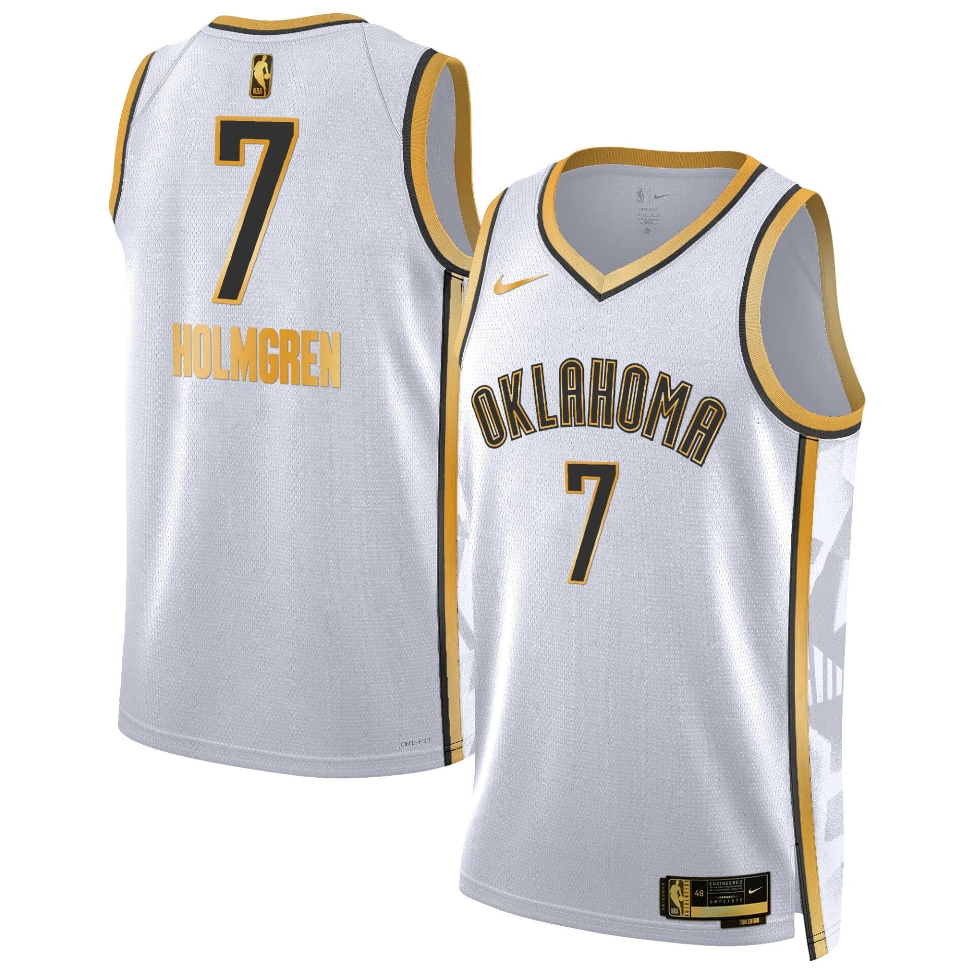 Oklahoma City Thunder 2024/25 City Edition Swingman Jersey - All Stitched - Image 11