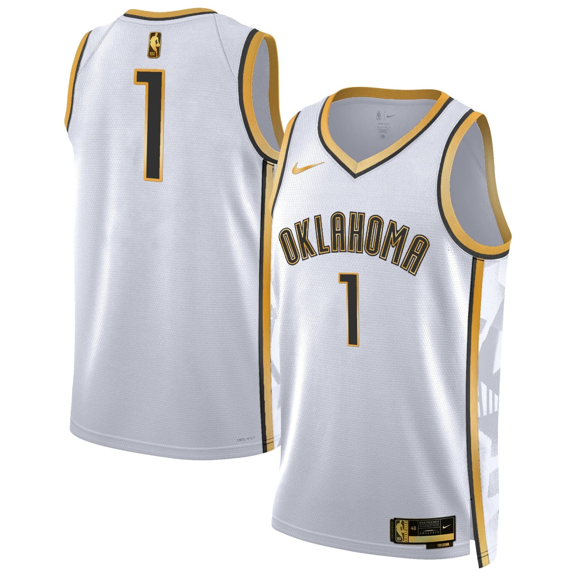 Oklahoma City Thunder 2024/25 City Edition Swingman Jersey - All Stitched - Image 16