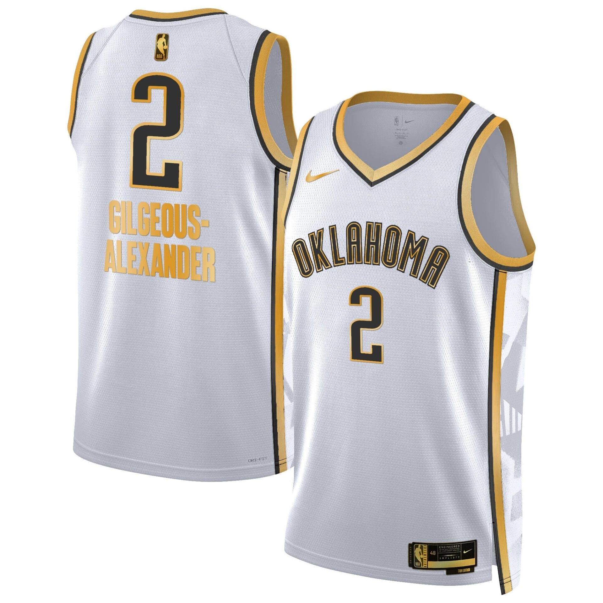 Oklahoma City Thunder 2024/25 City Edition Swingman Jersey - All Stitched - Image 9