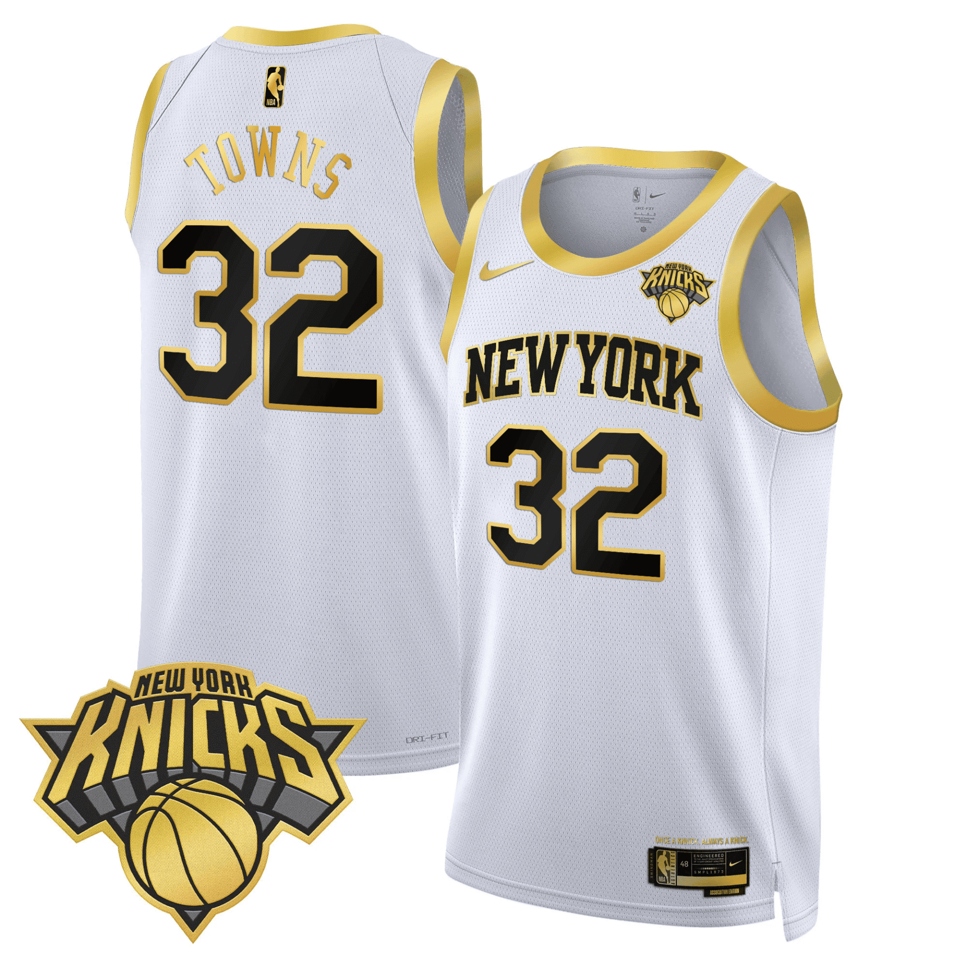 New York Knicks Swingman Jersey V2 - All Stitched - Image 6