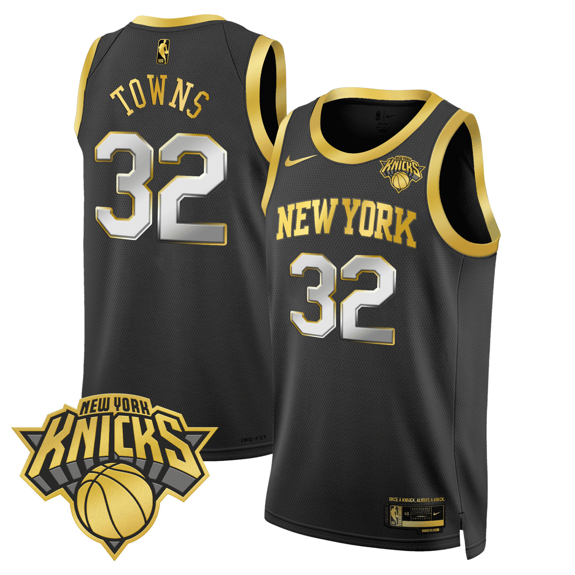 New York Knicks Swingman Jersey V2 - All Stitched - Image 12