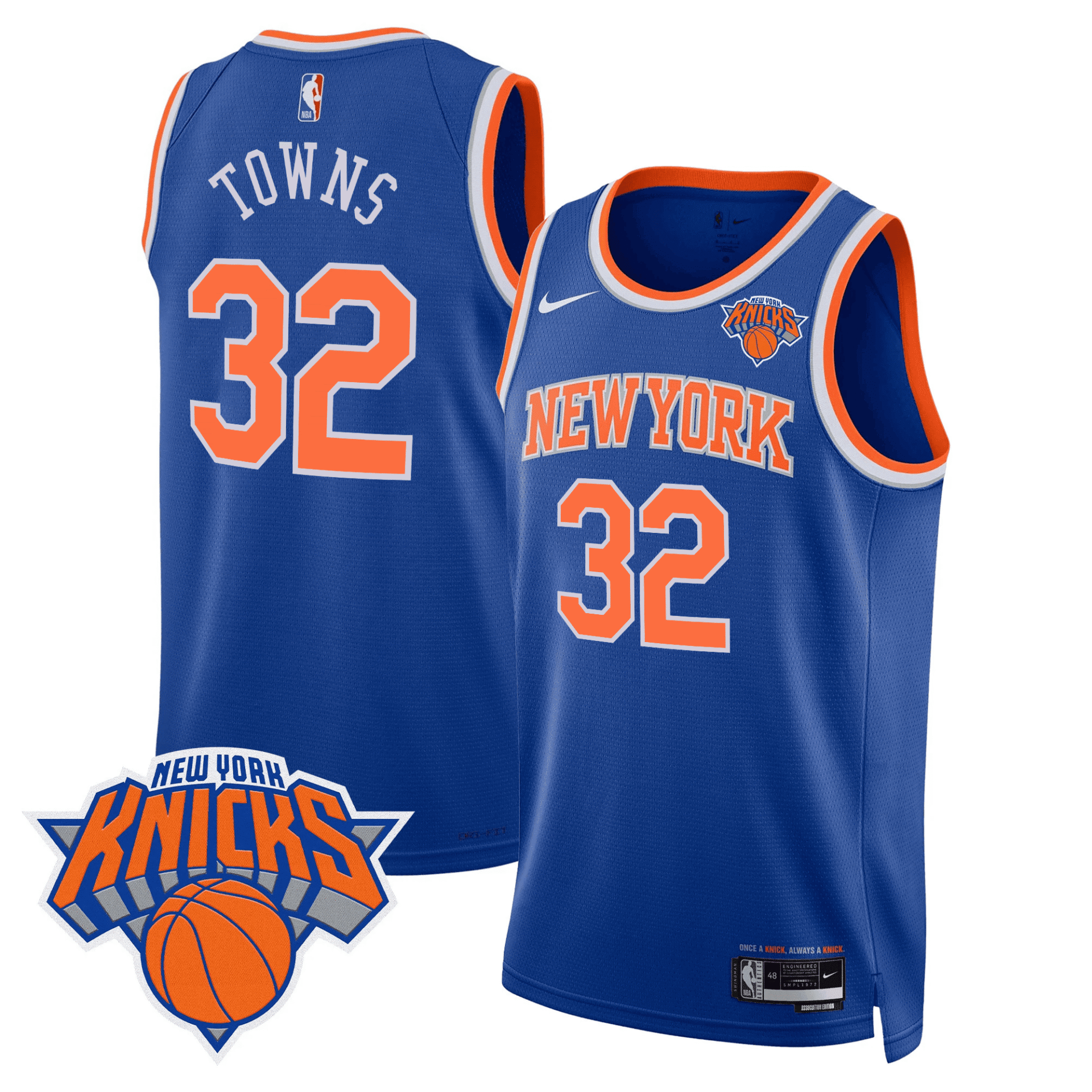 New York Knicks Swingman Jersey V2 - All Stitched - Image 18