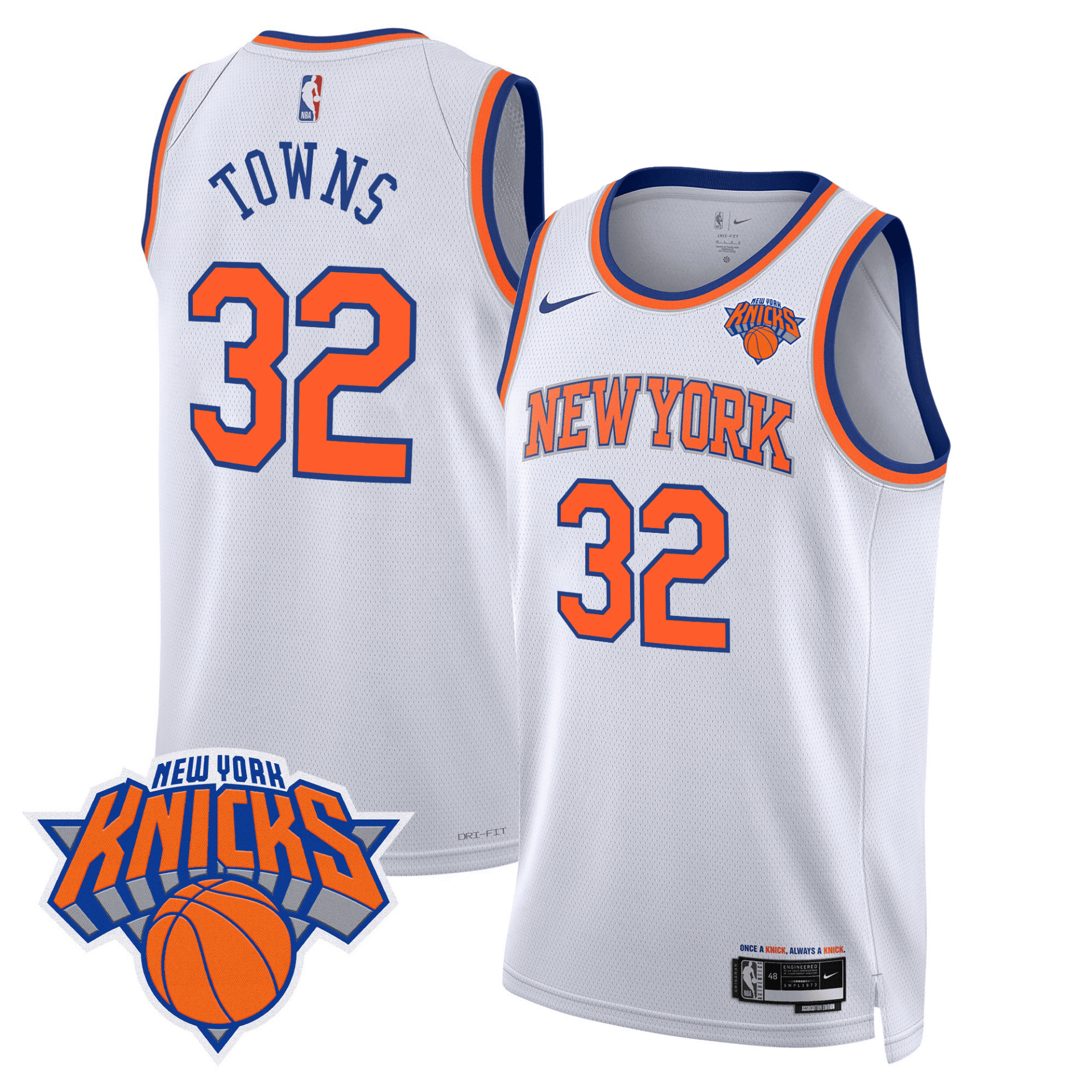 New York Knicks Swingman Jersey V2 - All Stitched - Image 24