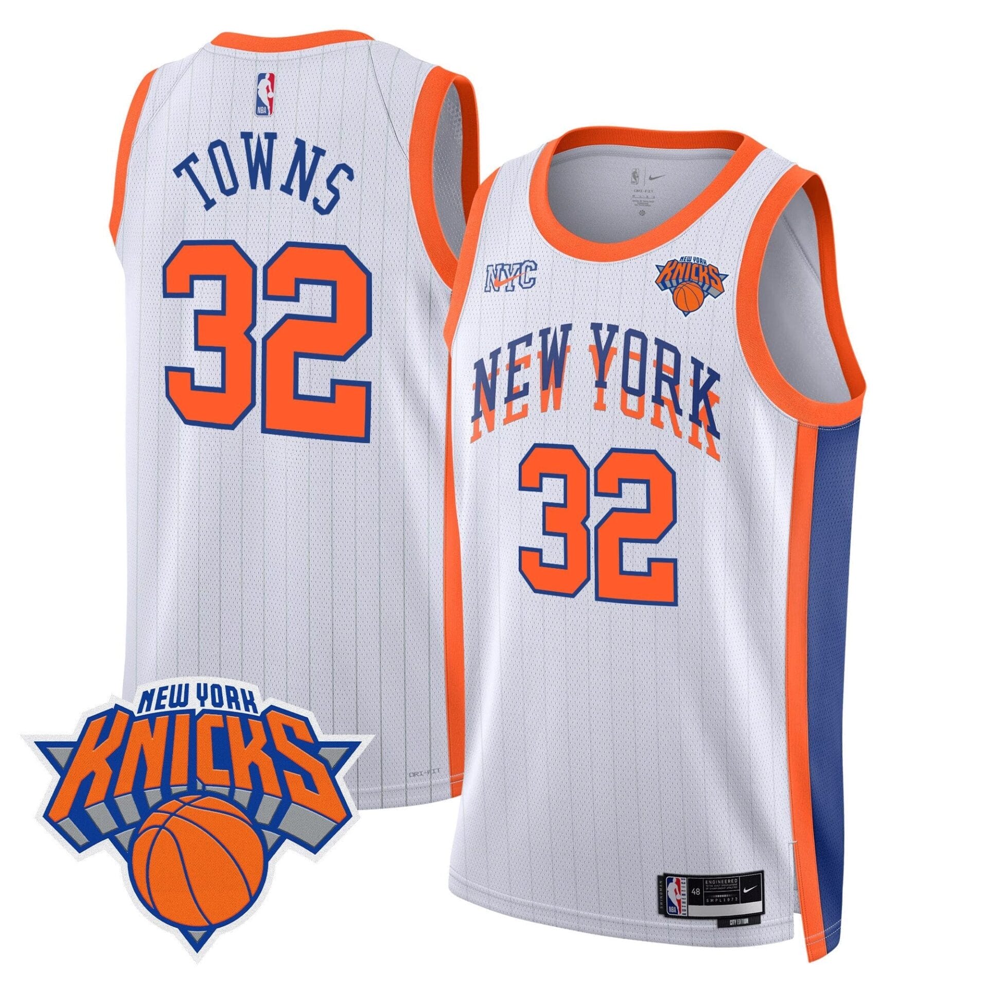 New York Knicks Swingman Jersey V2 - All Stitched - Image 30