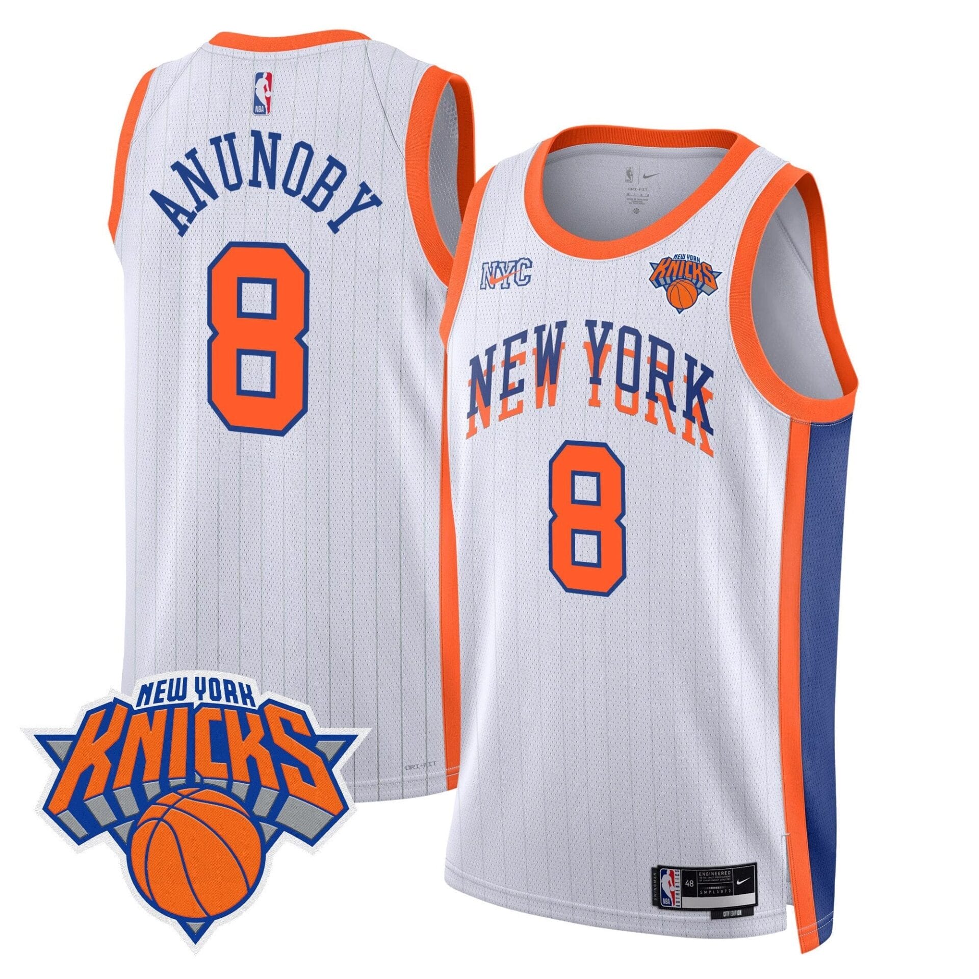 New York Knicks Swingman Jersey V2 - All Stitched - Image 28