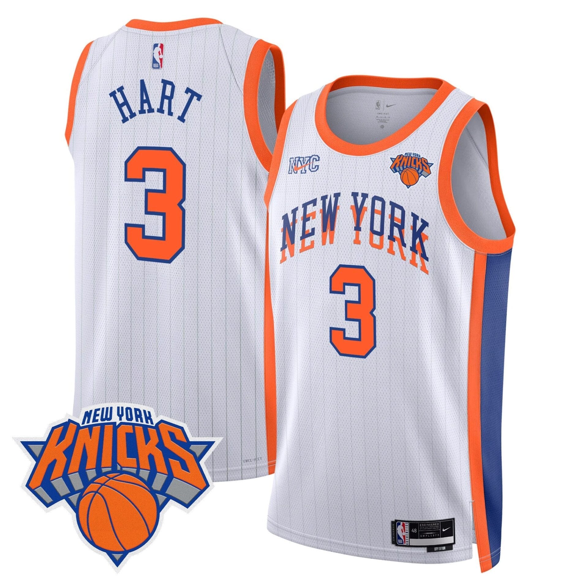 New York Knicks Swingman Jersey V2 - All Stitched - Image 25
