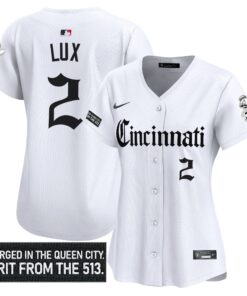 Alternative view of Women's Cincinnati Reds 'Gothic Queen City Edition' Vapor Premier Limited Jersey - All Stitched